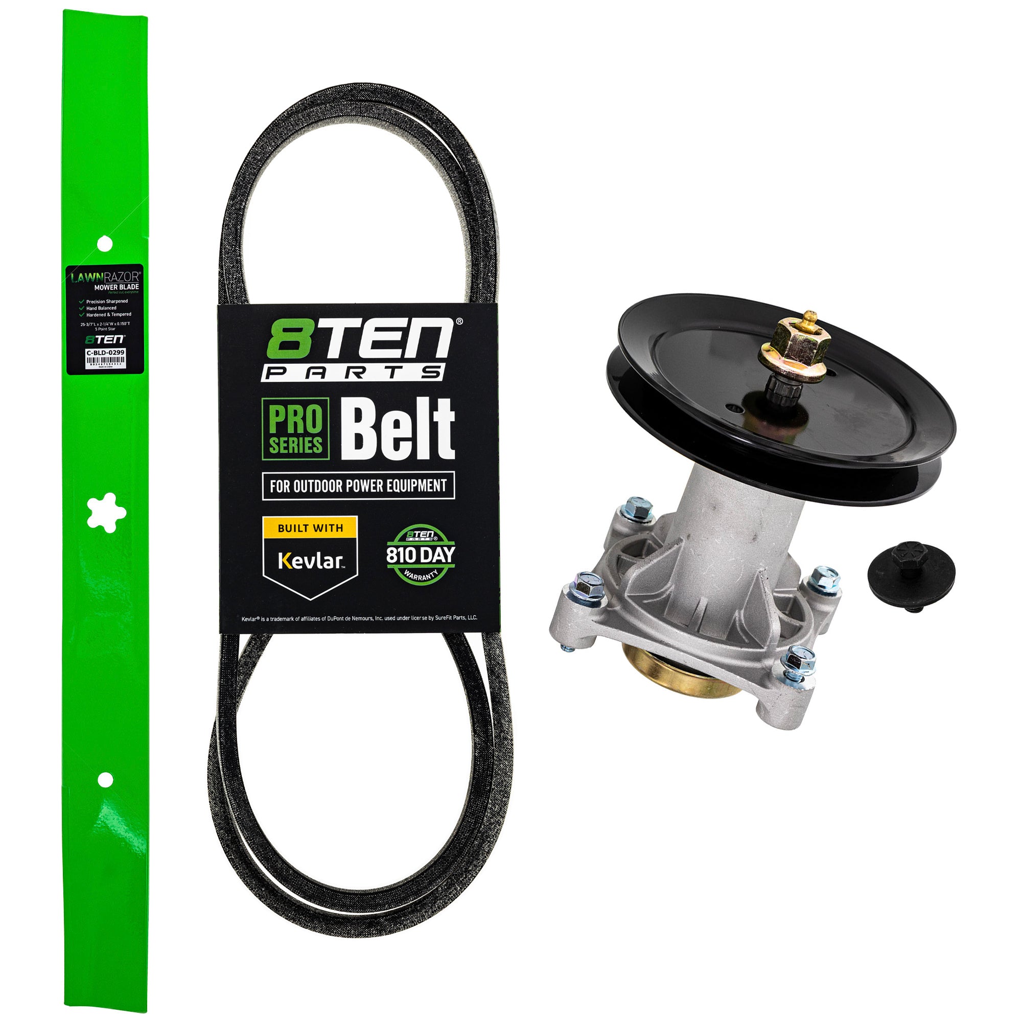 Blade Spindle Belt Deck Kit for zOTHER Stens Oregon Husqvarna Poulan Craftsman AYP RedMax 8TEN MK1009746