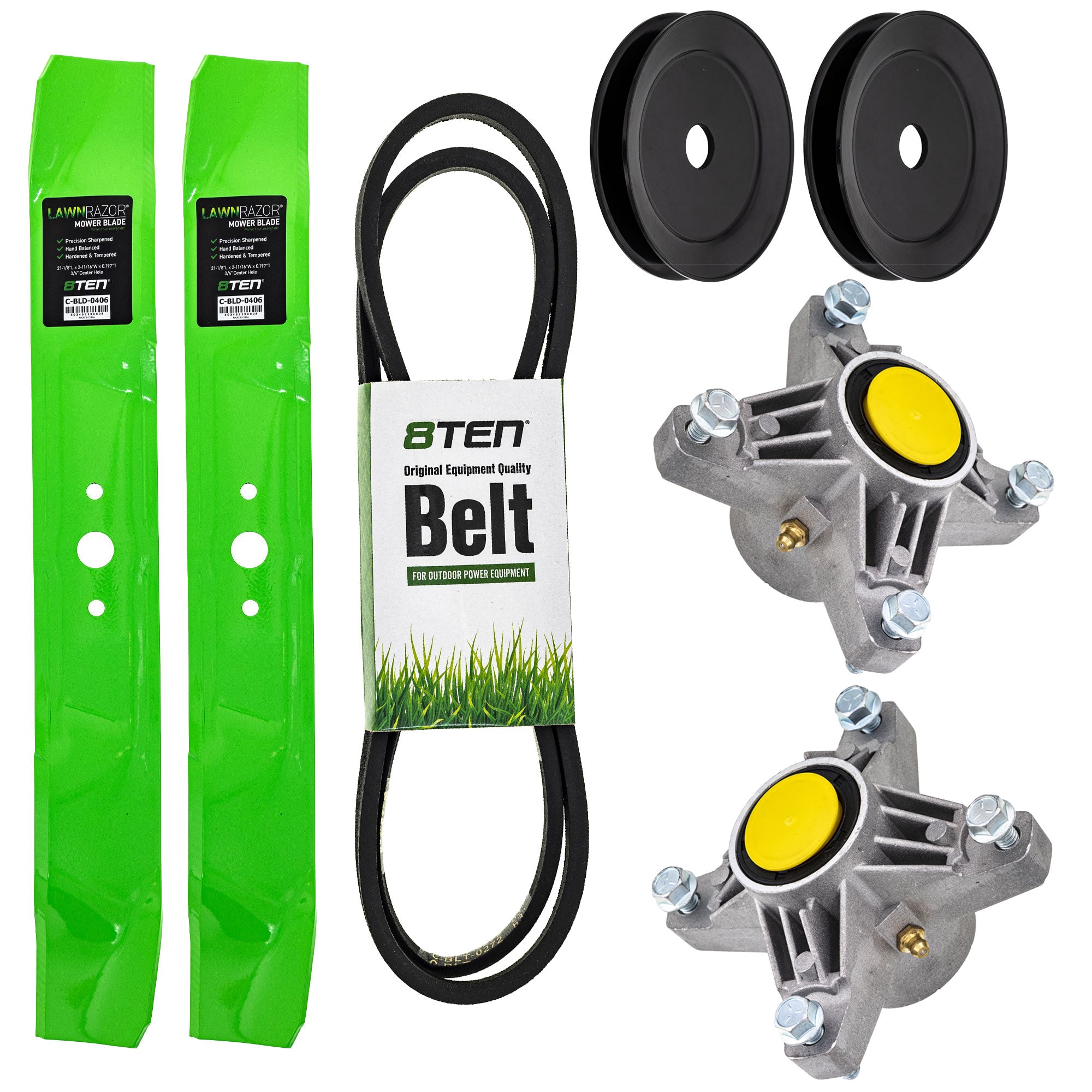 Blade Spindle Belt Pulley Deck Kit for zOTHER Stens Oregon MTD Cub Cadet Troy-Bilt Outdoor 8TEN MK1009755