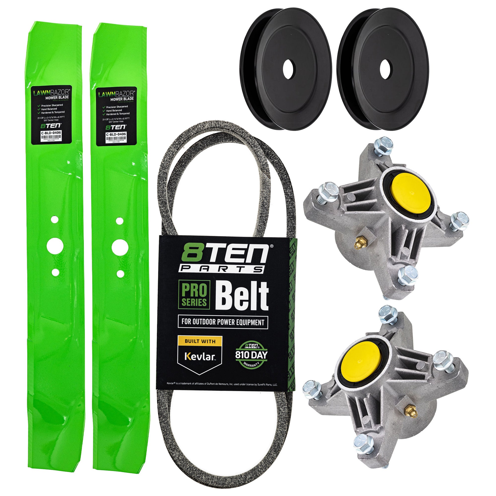 Blade Spindle Belt Pulley Deck Kit for zOTHER Stens Oregon MTD Cub Cadet Troy-Bilt Outdoor 8TEN MK1009755