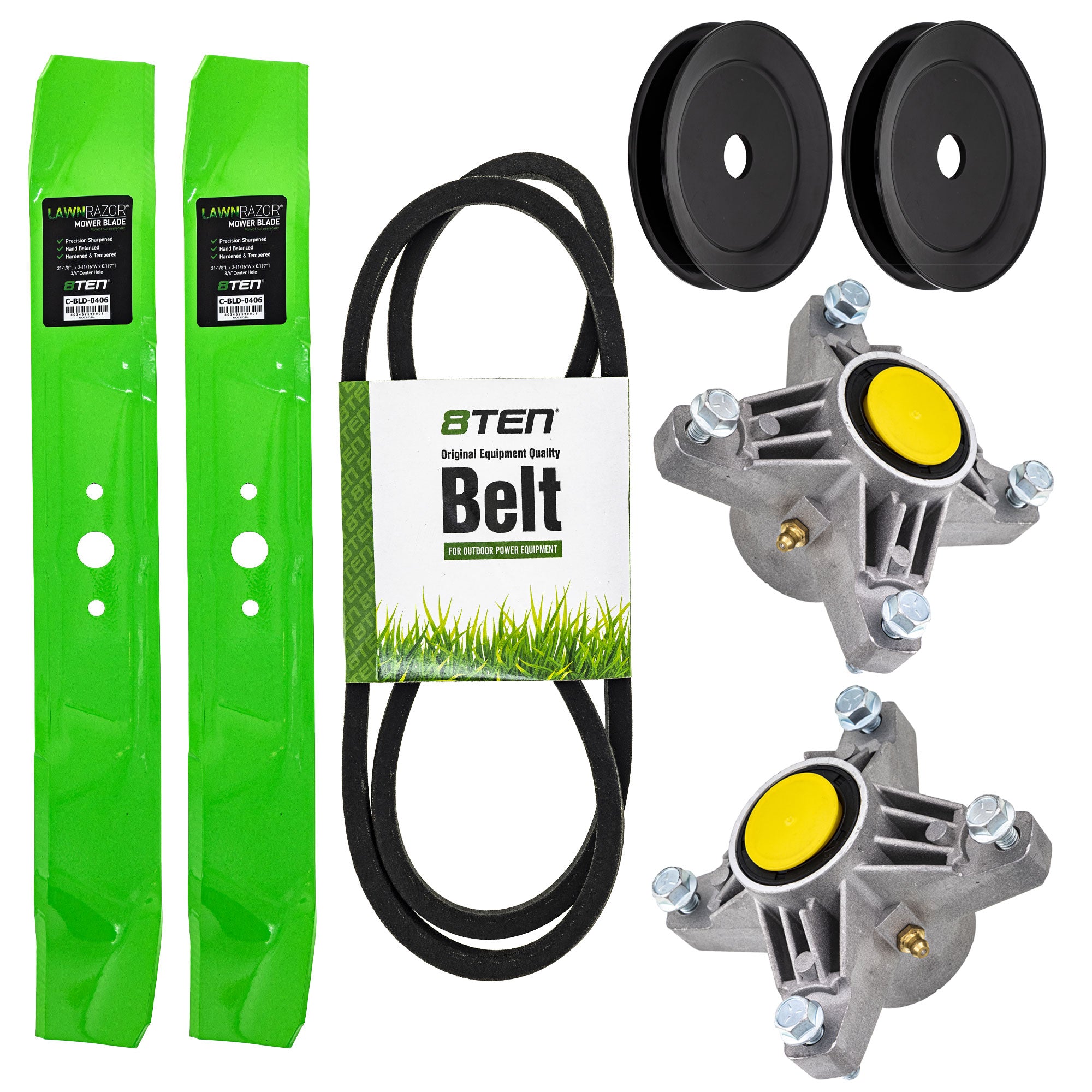 Blade Spindle Belt Pulley Deck Kit for zOTHER Stens Oregon MTD Cub Cadet Troy-Bilt Outdoor 8TEN MK1009756