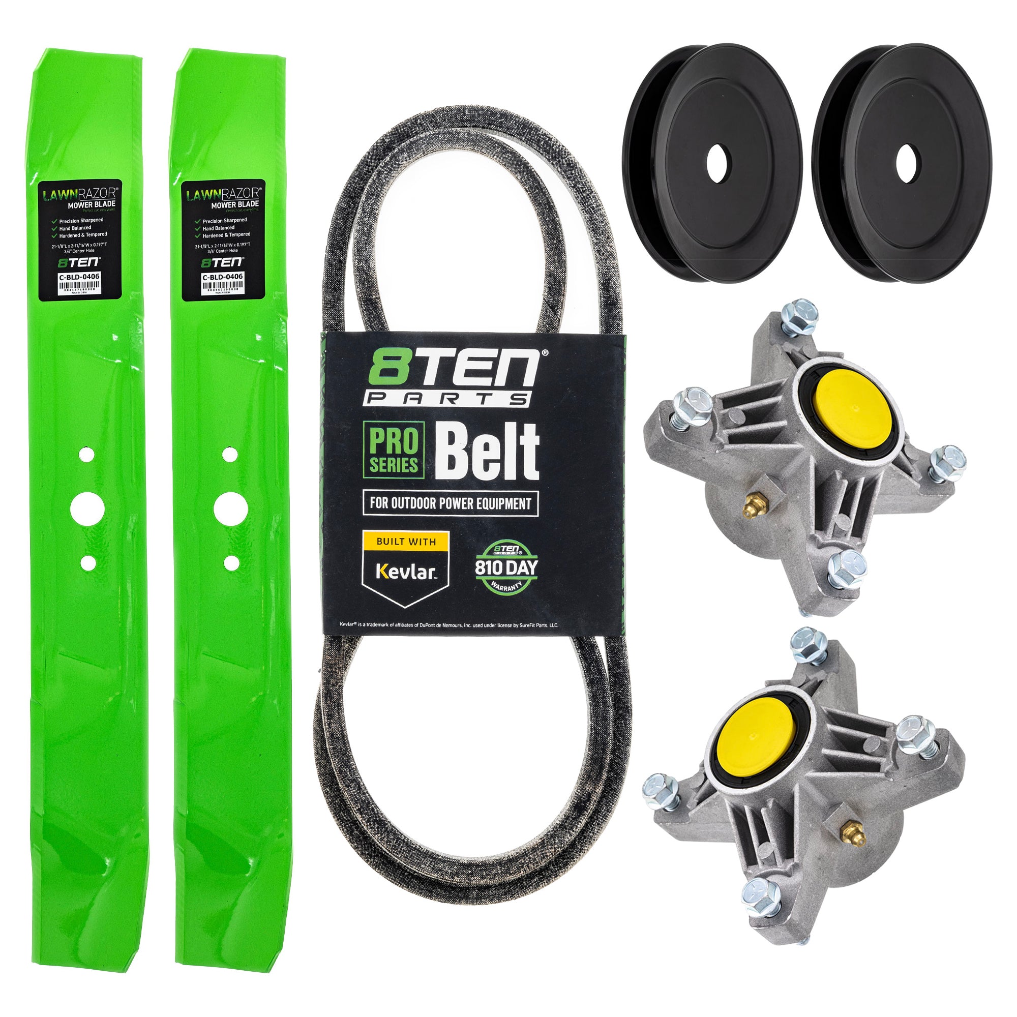 Blade Spindle Belt Pulley Deck Kit for zOTHER Stens Oregon MTD Cub Cadet Troy-Bilt Outdoor 8TEN MK1009756