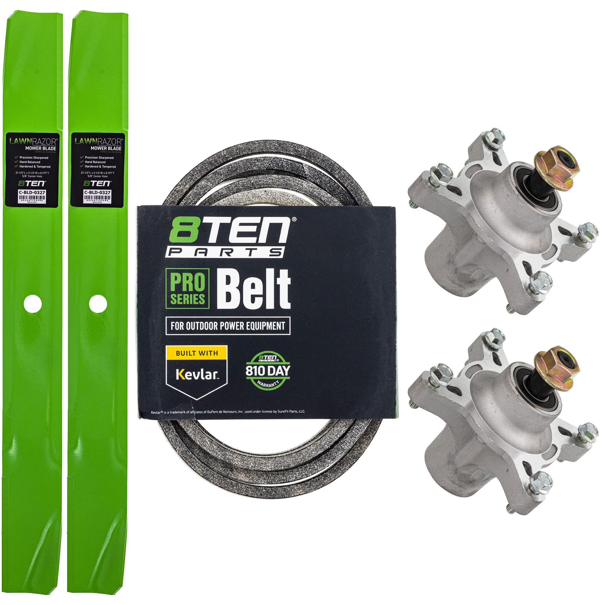 Blade Spindle Belt Deck Kit for Toro Exmark Stens Oregon TimeCutter 8TEN MK1009767