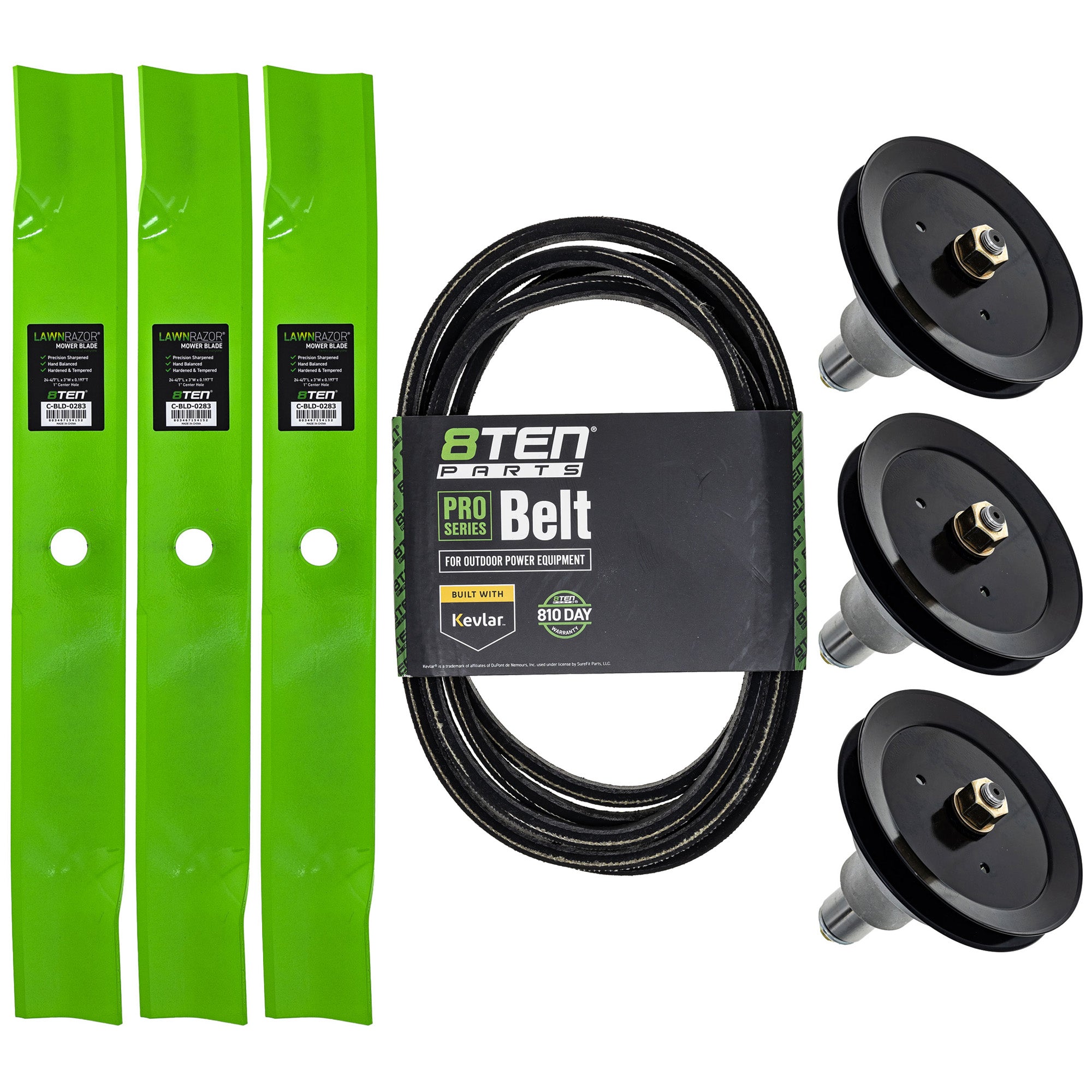 Blade Spindle Belt Deck Kit for zOTHER Toro Exmark Snapper SIMPLICITY Simplicity Scag 8TEN MK1009787