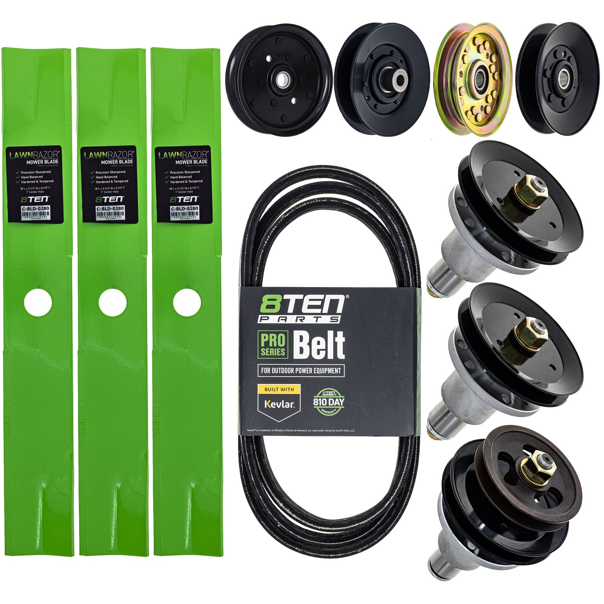 Blade Spindle Belt Idler Deck Kit for zOTHER Stens Oregon MTD Cub Cadet Troy-Bilt 8TEN MK1009812