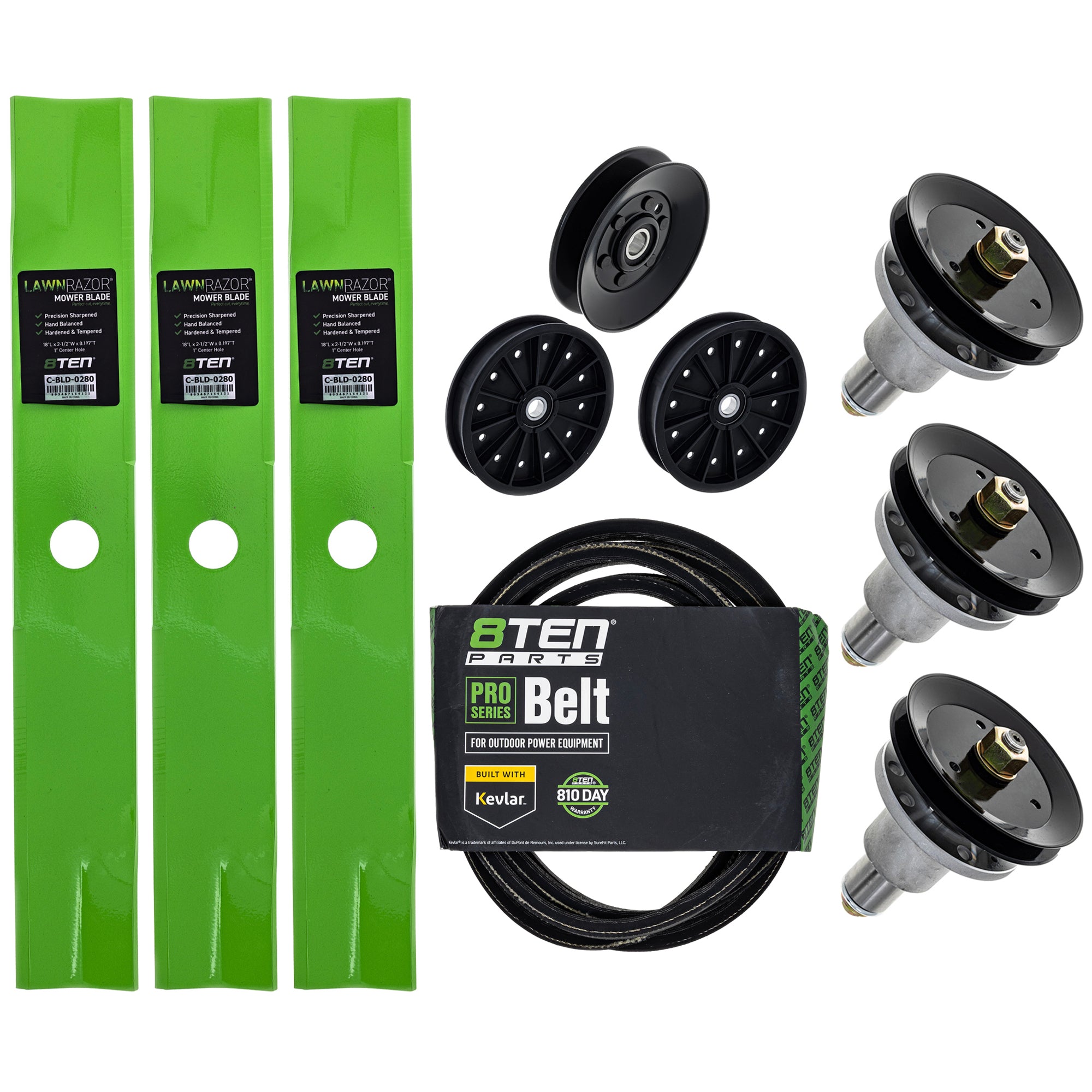 Blade Spindle Belt Idler Deck Kit for Stens Oregon MTD Cub Cadet Troy-Bilt Lazer 8TEN MK1009814