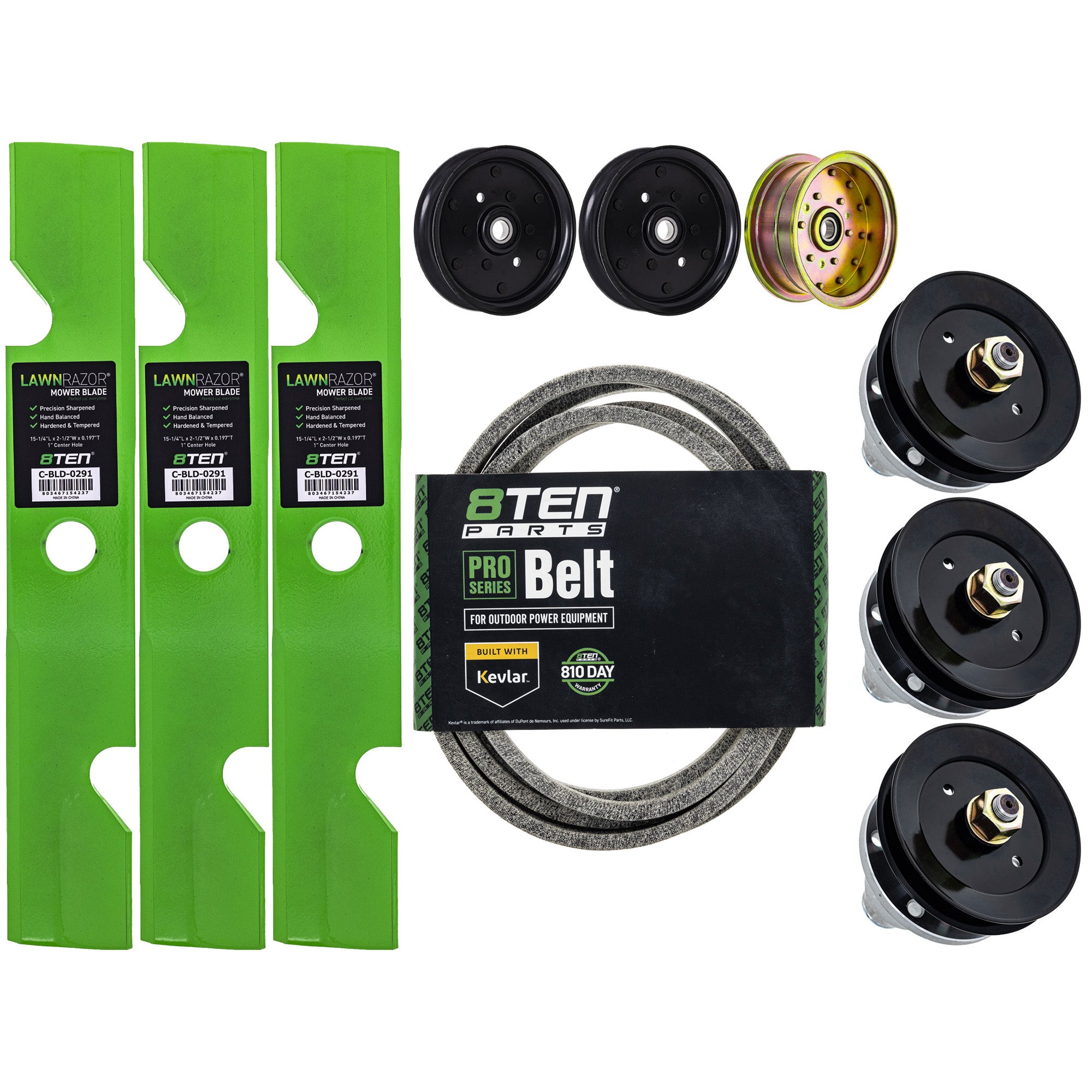 Blade Spindle Belt Idler Deck Kit for Stens Oregon MTD Cub Cadet Troy-Bilt Lazer 8TEN MK1009816