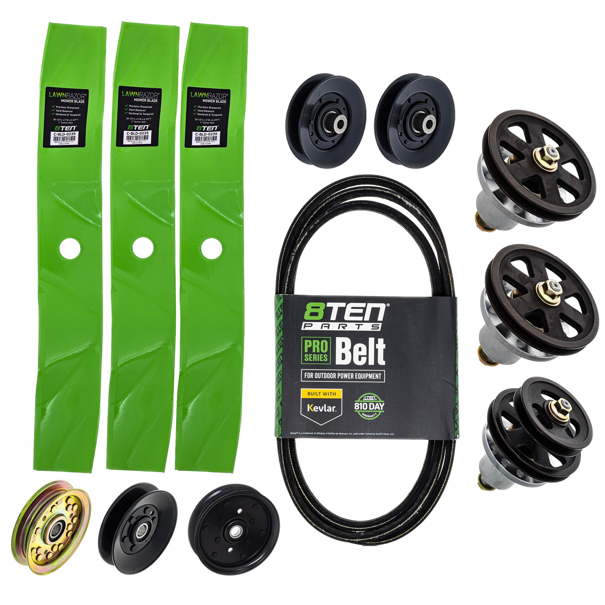 Blade Spindle Belt Idler Deck Kit for Turf 8TEN MK1009819