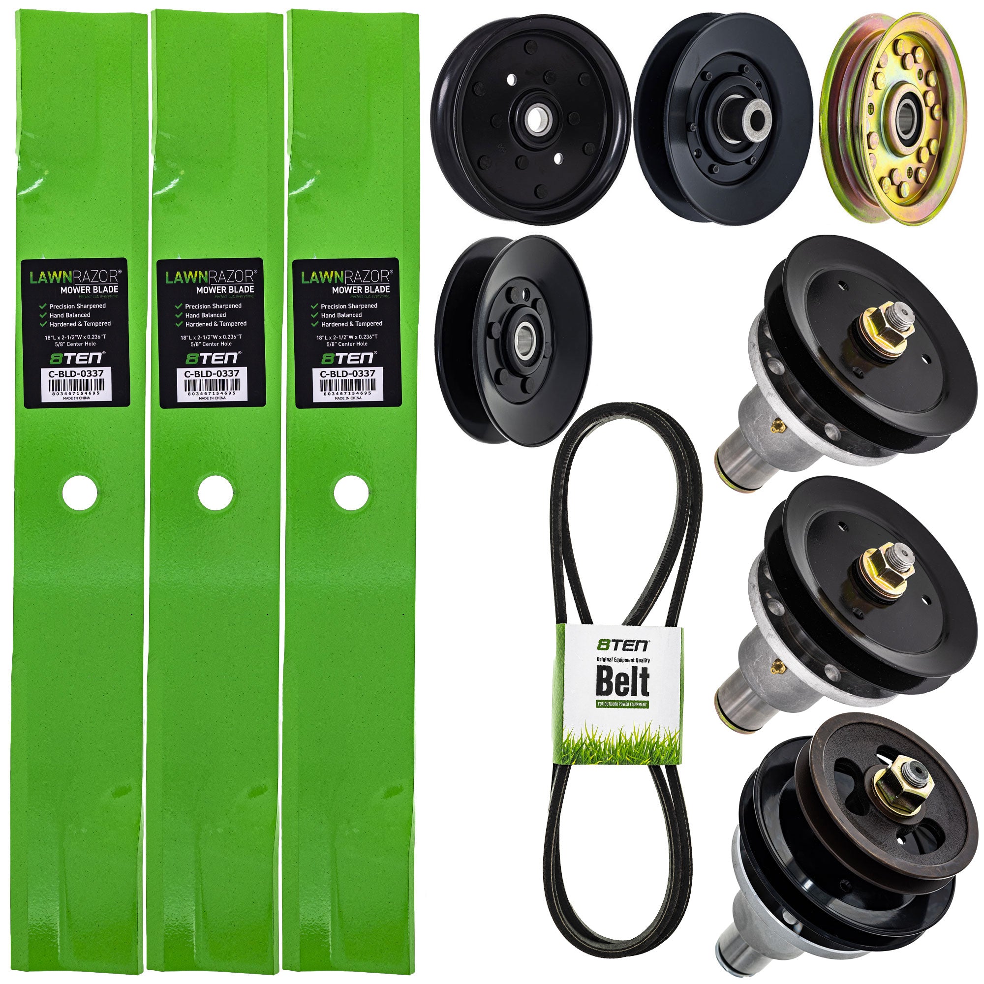 Blade Spindle Belt Idler Deck Kit for zOTHER Stens Bad Boy 8TEN MK1009821