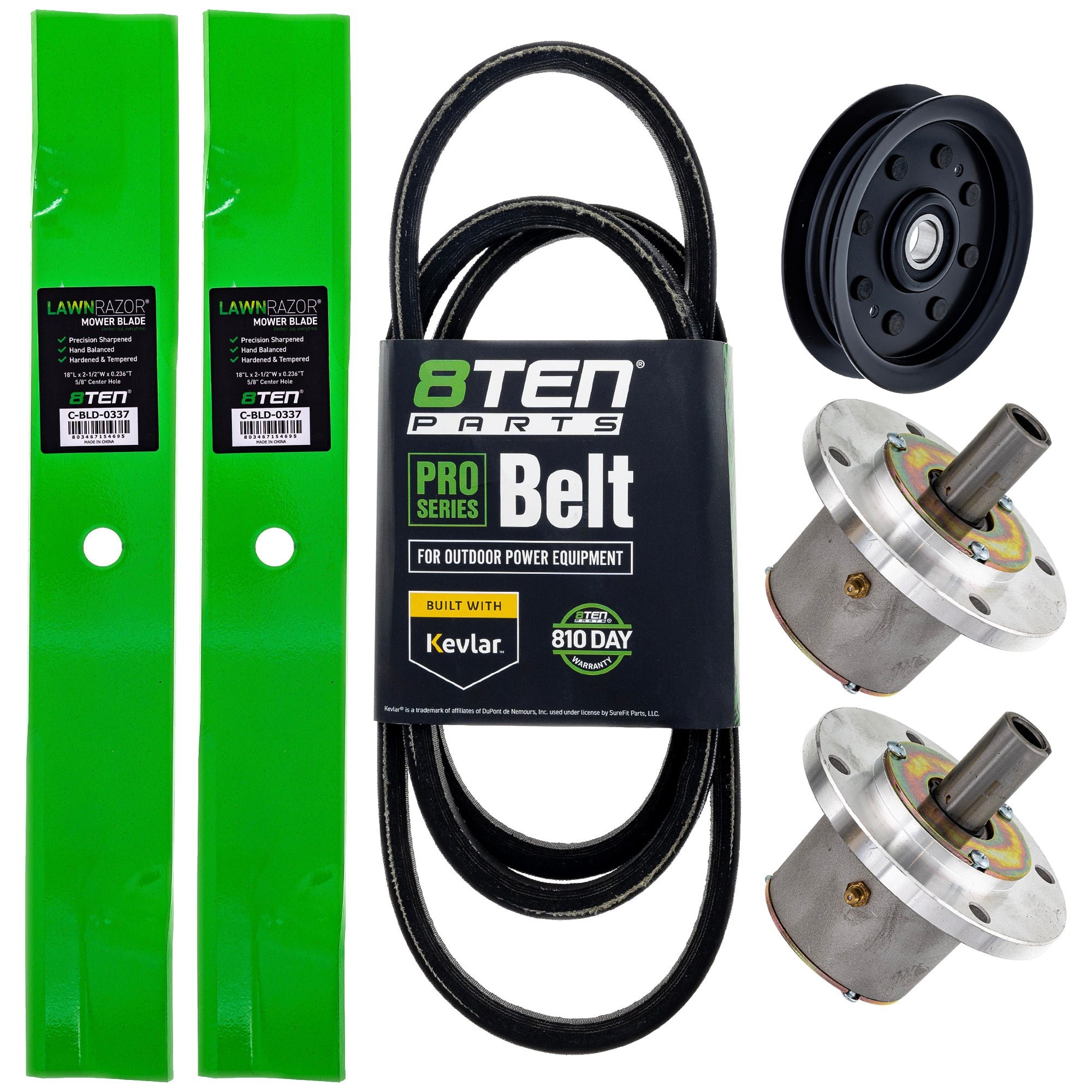 Blade Spindle Belt Idler Deck Kit for zOTHER Toro Exmark Stens Oregon Metro 8TEN MK1009827