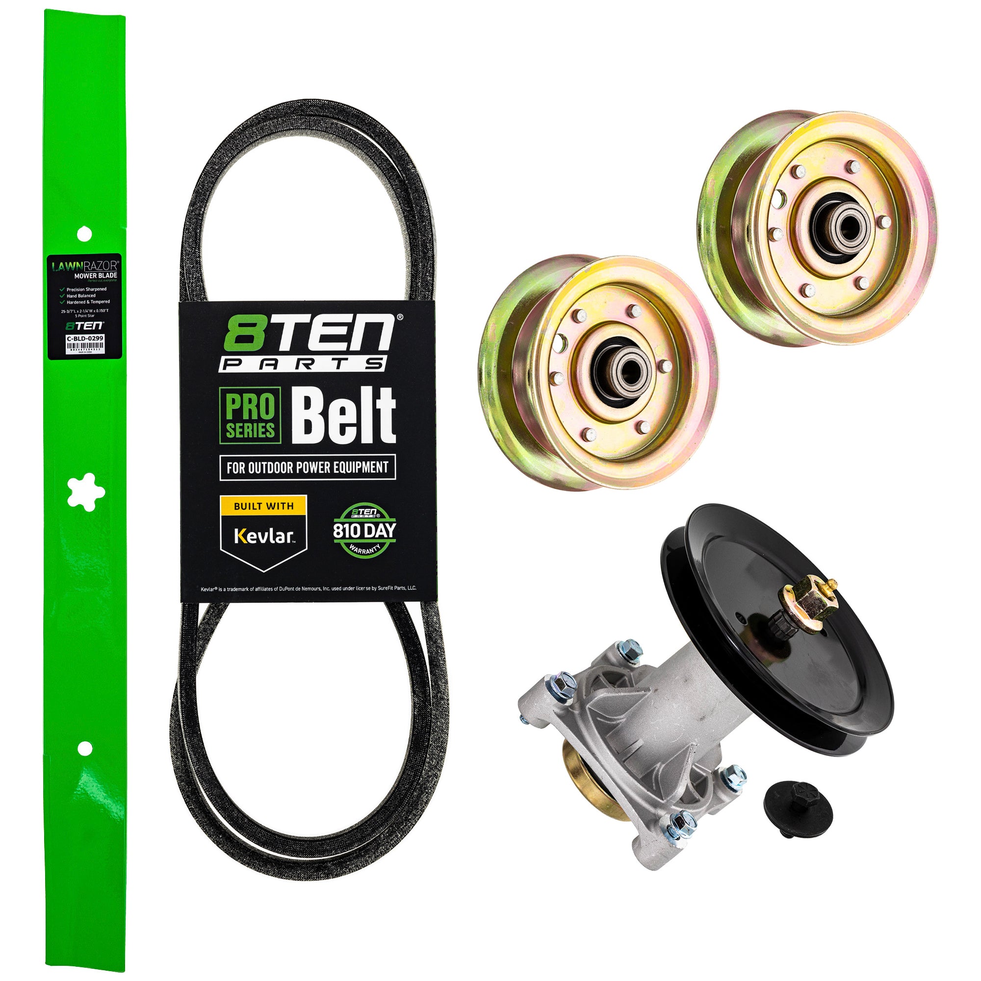 Blade Spindle Belt Idler Deck Kit for zOTHER Stens Oregon Murray Husqvarna Poulan 8TEN MK1009829