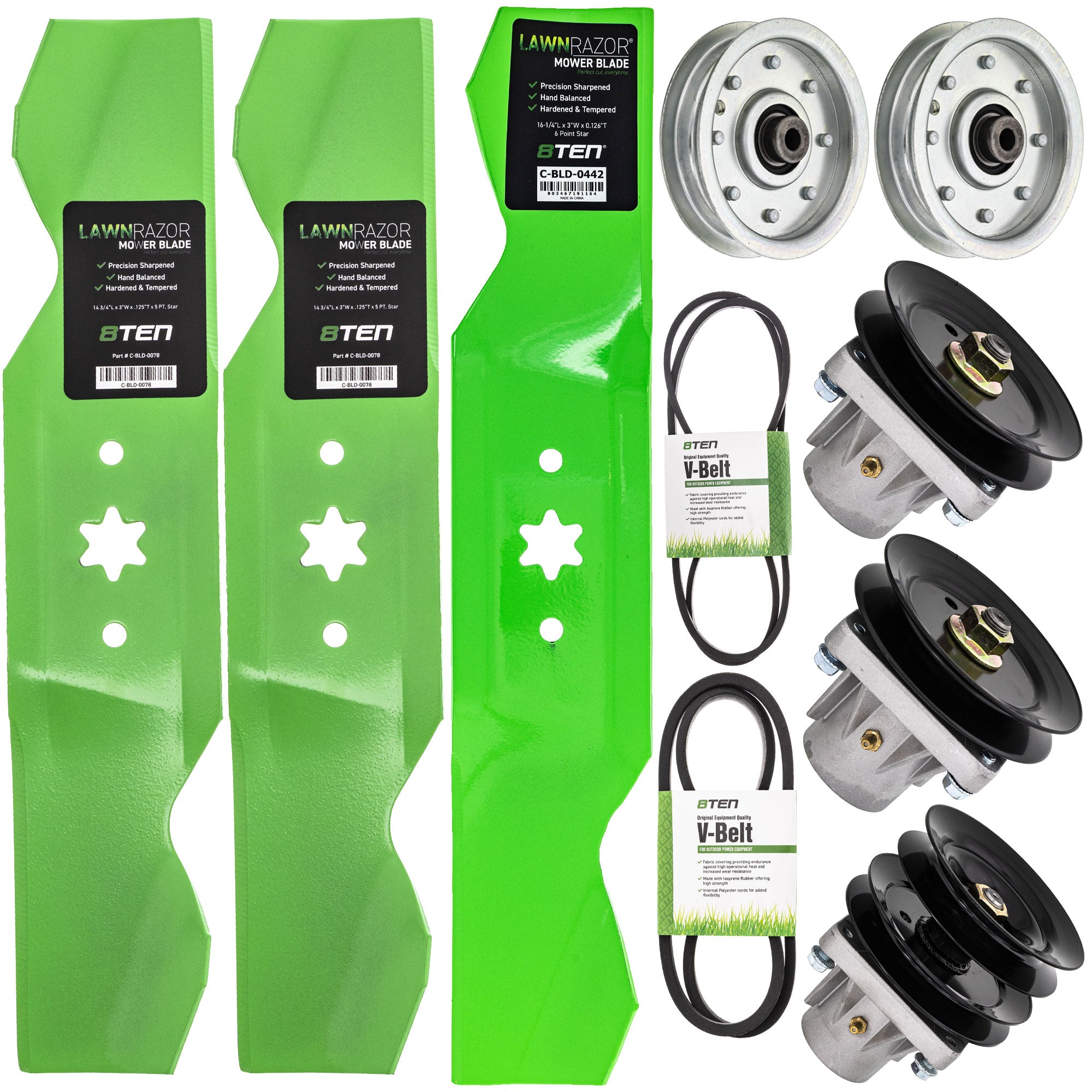 Blade Spindle Belt Idler Deck Kit for zOTHER YARDMAN Stens Oregon MTD Cub Cadet Troy-Bilt 8TEN MK1009839
