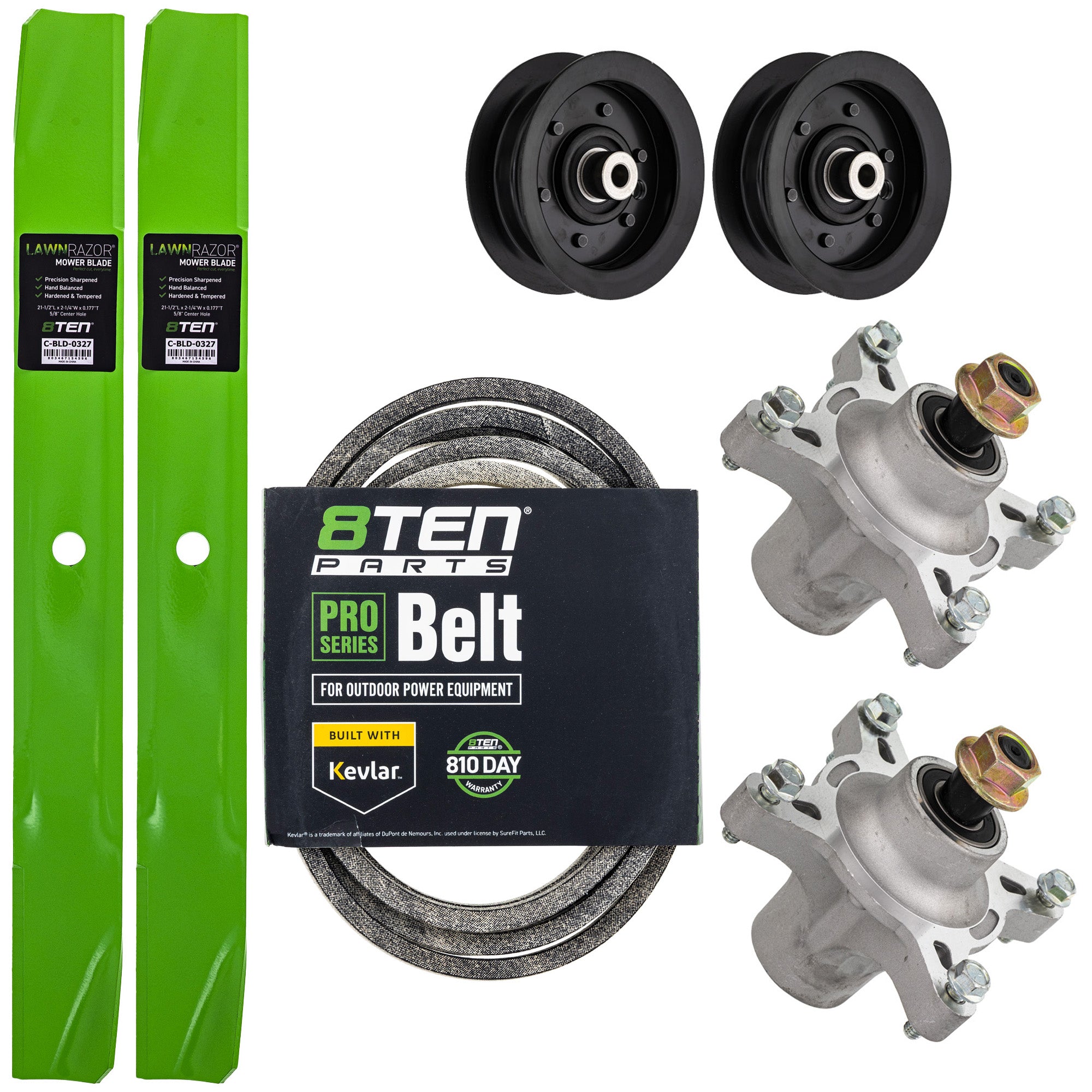 Blade Spindle Belt Idler Deck Kit for Toro Exmark Stens Oregon TimeCutter 8TEN MK1009848