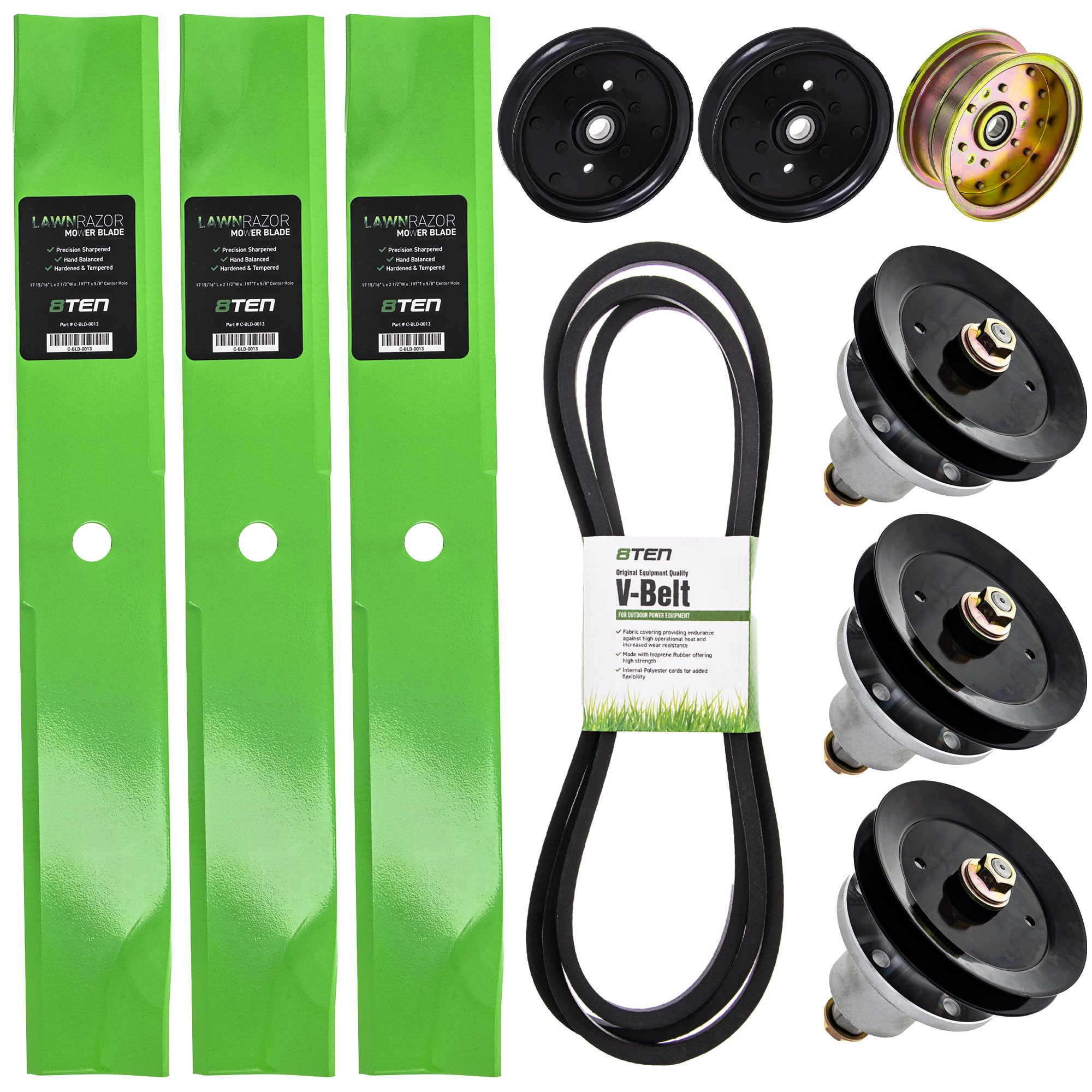 Blade Spindle Belt Idler Deck Kit for zOTHER Trail Mate Stens Oregon MTD Cub Cadet 8TEN MK1009852