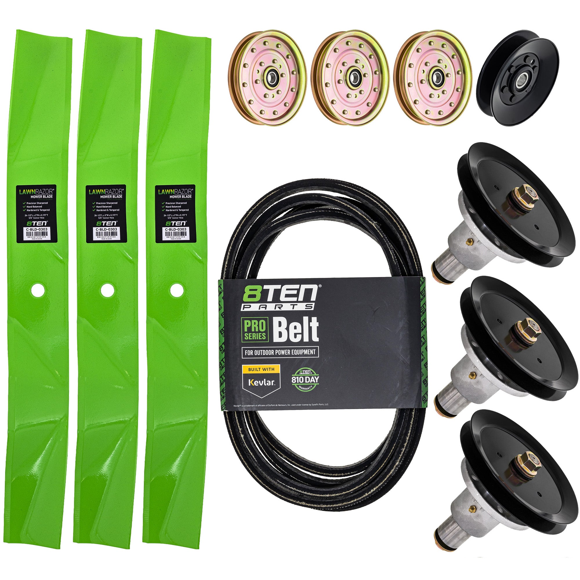 Blade Spindle Belt Idler Deck Kit for zOTHER Walbro Toro Exmark Stens Oregon Lazer 8TEN MK1009862