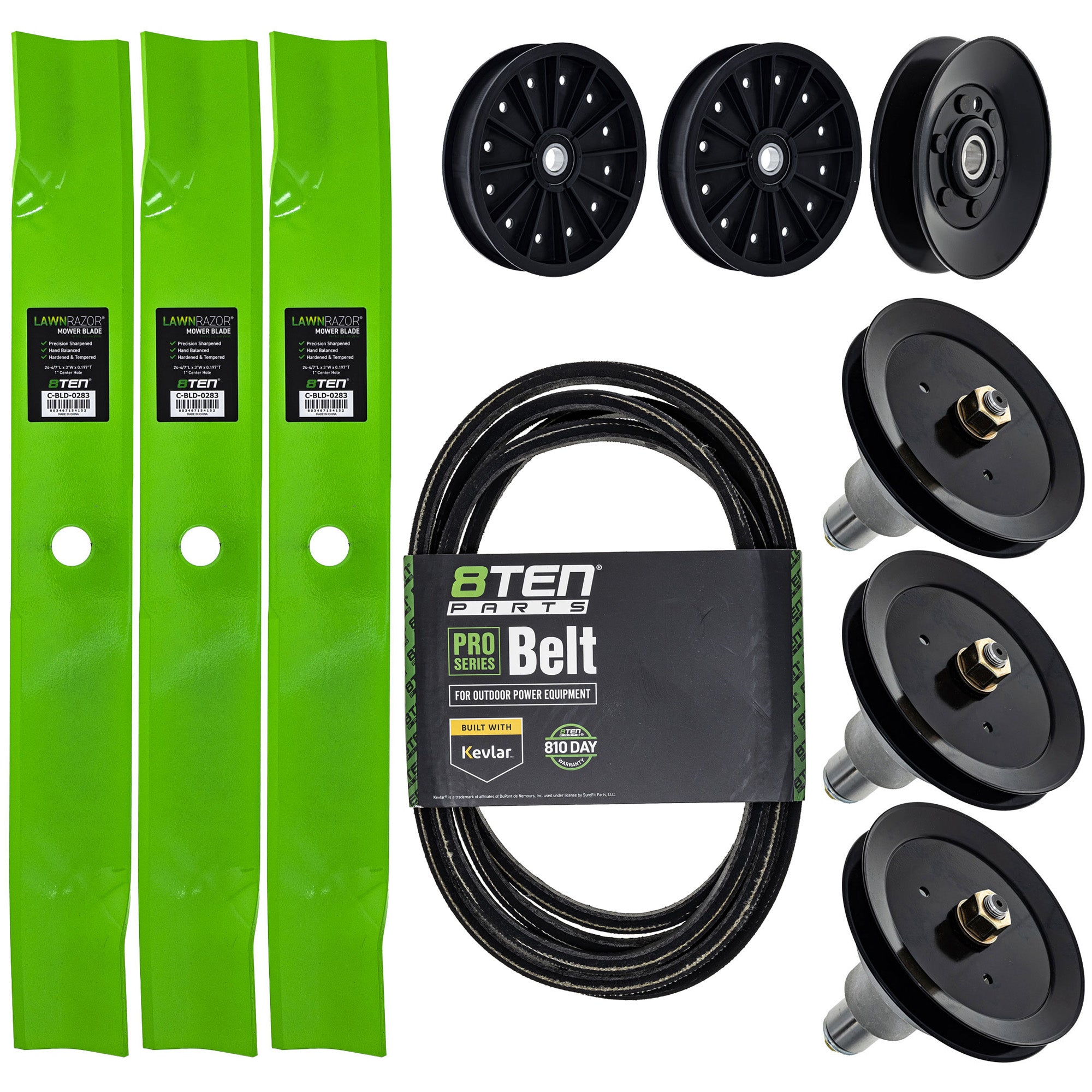 Blade Spindle Belt Idler Deck Kit for zOTHER Walbro Stens Oregon MTD Cub Cadet Troy-Bilt 8TEN MK1009867