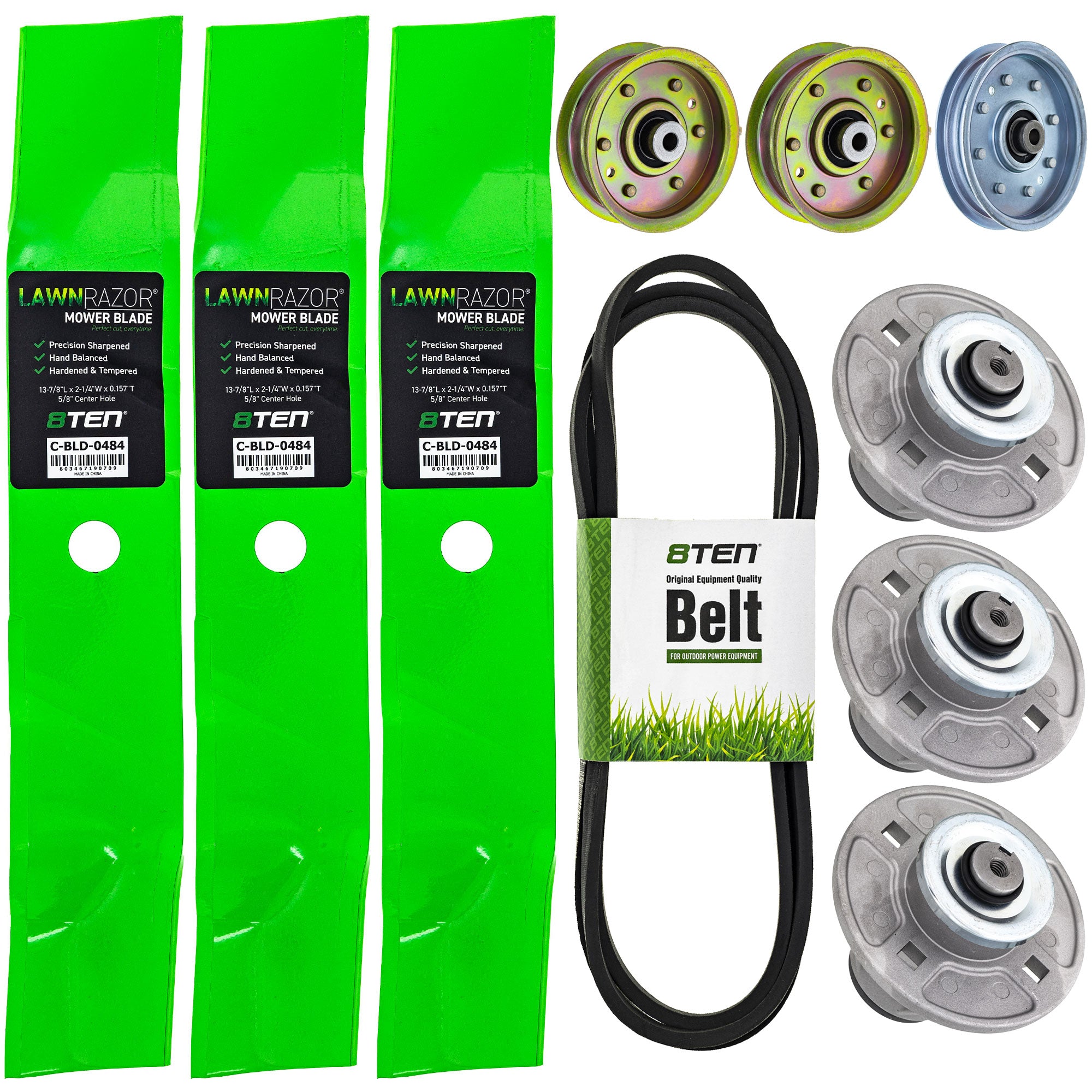 Blade Spindle Belt Idler Deck Kit for zOTHER Stens Oregon Ariens Gravely Zoom 8TEN MK1009869