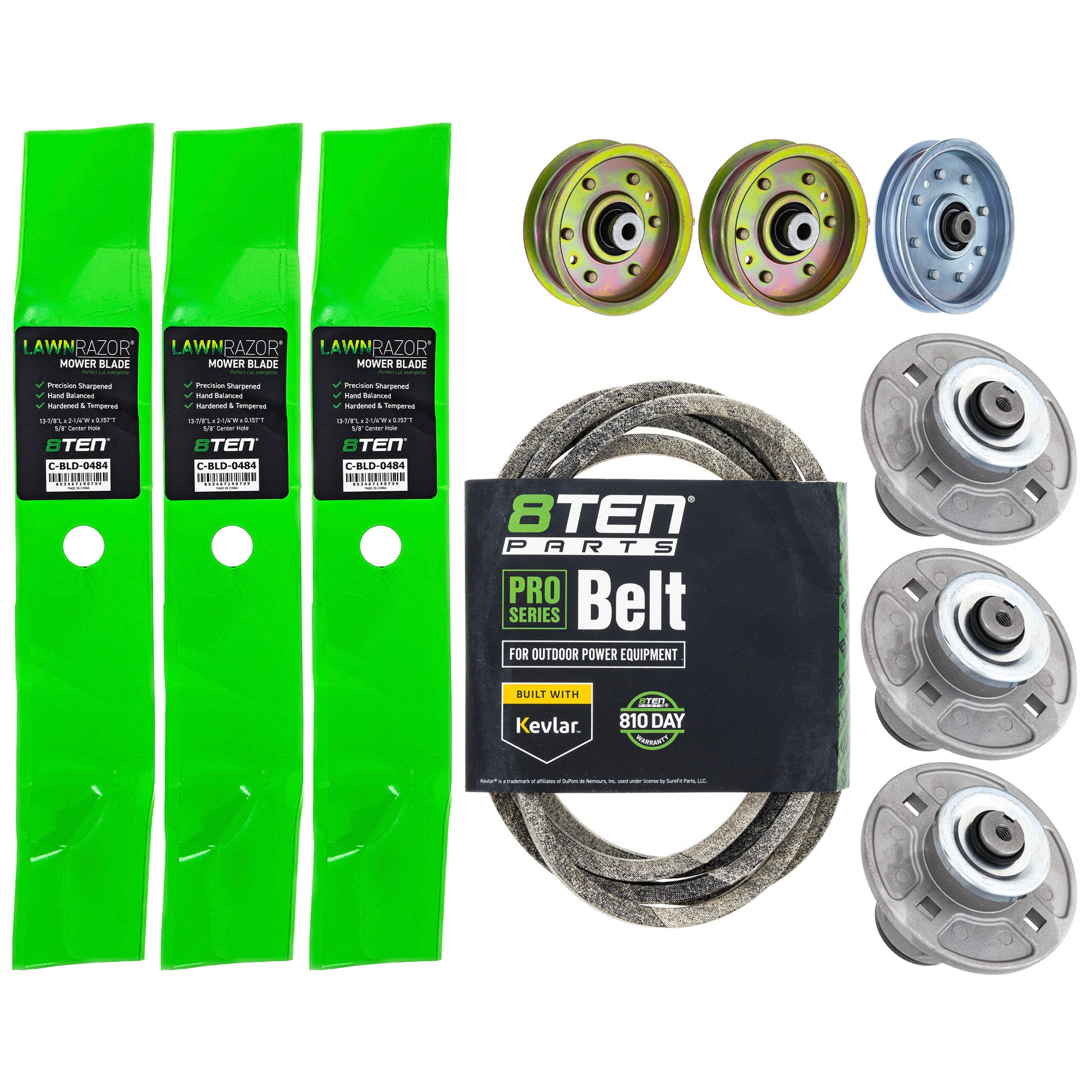 Blade Spindle Belt Idler Deck Kit for zOTHER Stens Oregon Ariens Gravely Zoom 8TEN MK1009869