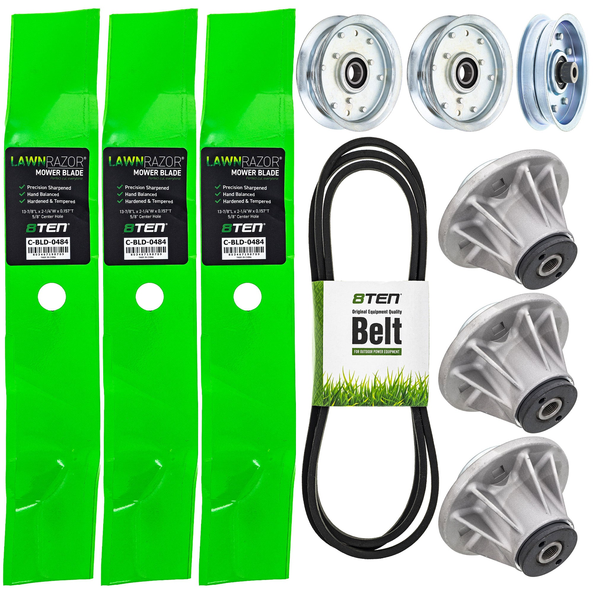 Blade Spindle Belt Idler Deck Kit for zOTHER Stens Oregon John Deere Ariens Gravely Zoom 8TEN MK1009870