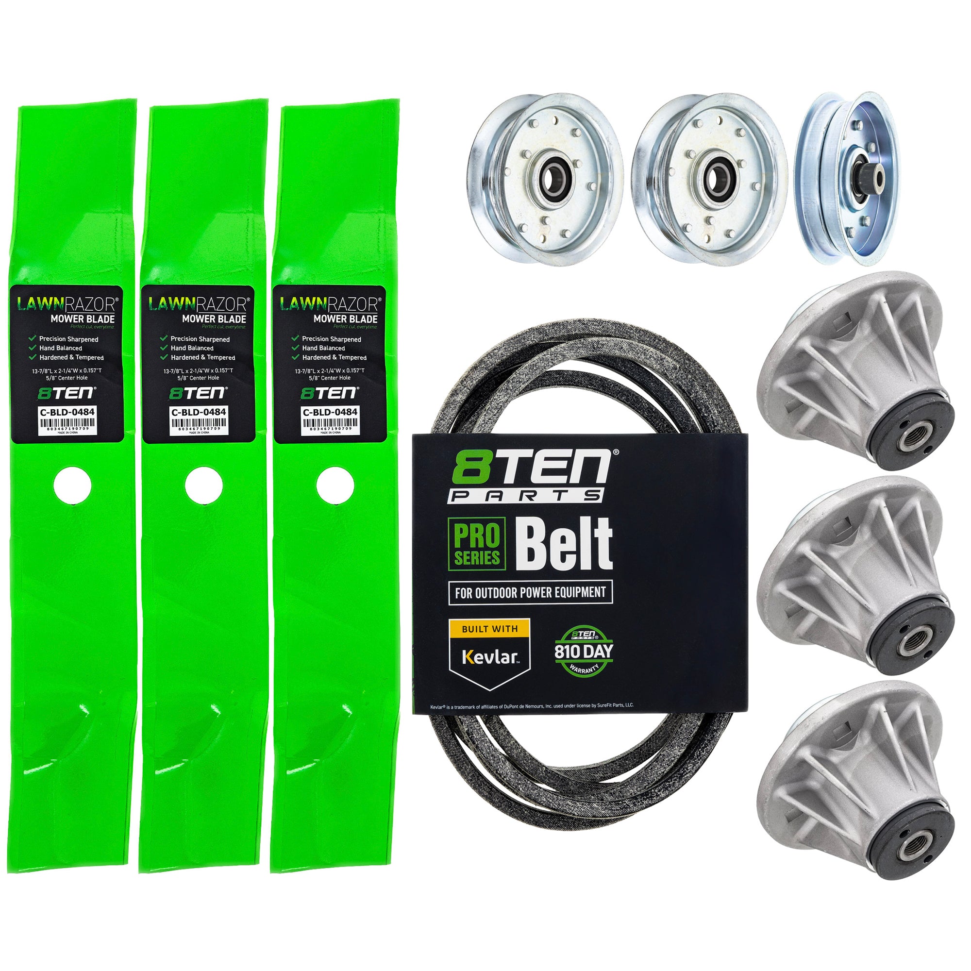 Blade Spindle Belt Idler Deck Kit for zOTHER Stens Oregon John Deere Ariens Gravely Zoom 8TEN MK1009870