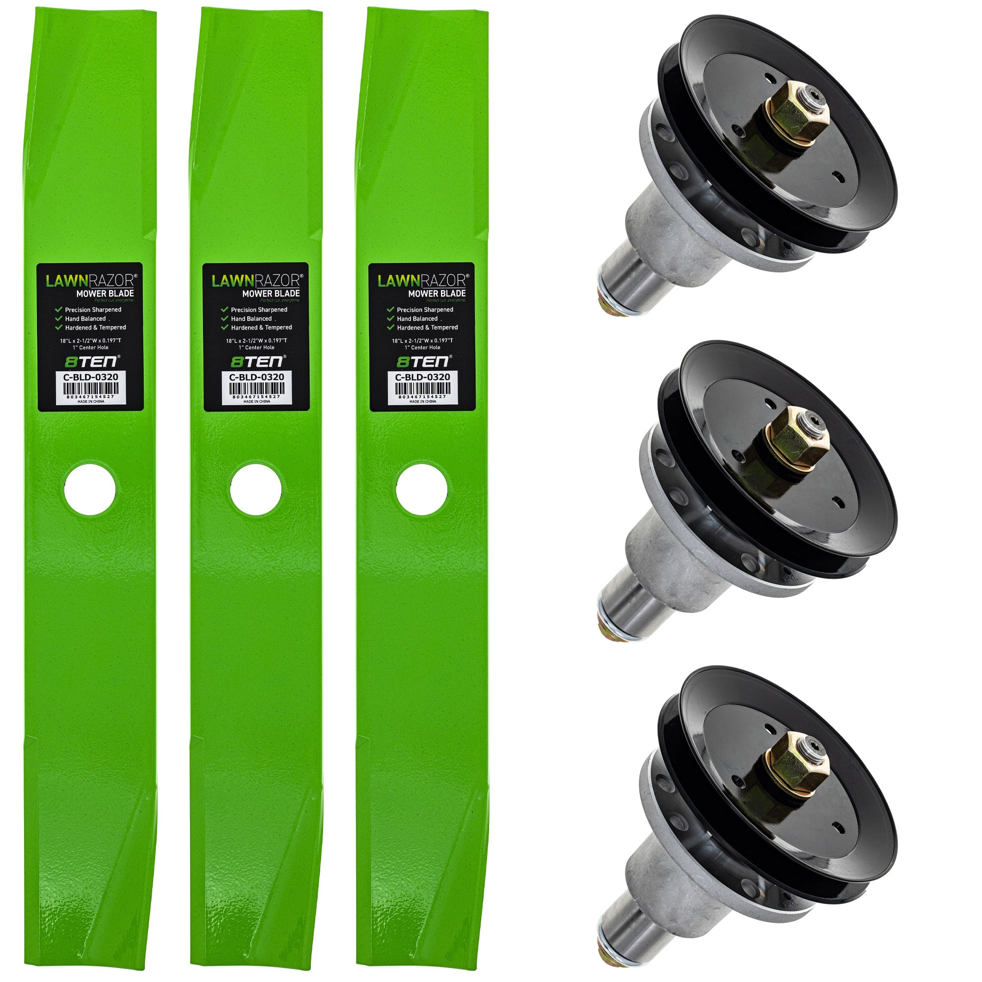 Blade Spindle Deck Kit for Turf Lazer 8TEN MK1009884