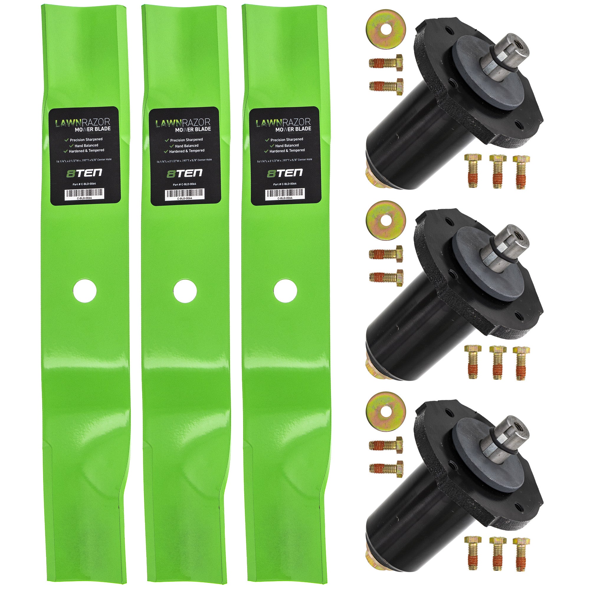 Blade Spindle Deck Kit for ZT Z-Stance Pro-Walk Pro-Turn 8TEN MK1009895