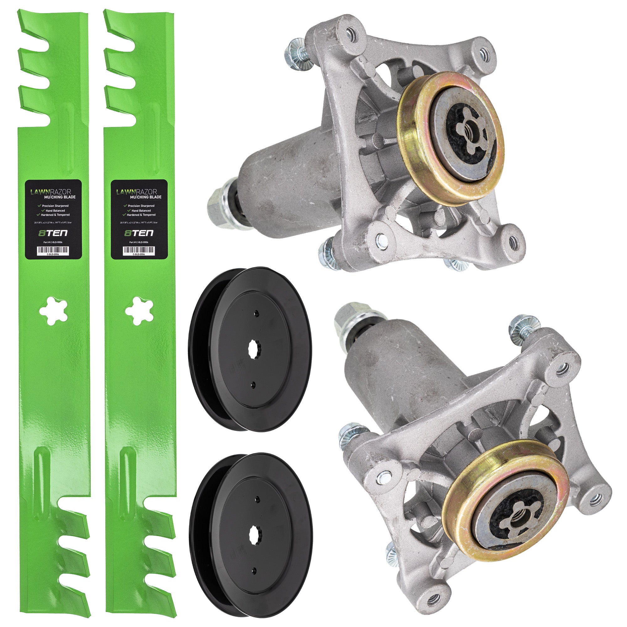 Blade Spindle Pulley Deck Kit for YTH23V42 YTH22V42 YTH22K42 YTH2242 8TEN MK1009916