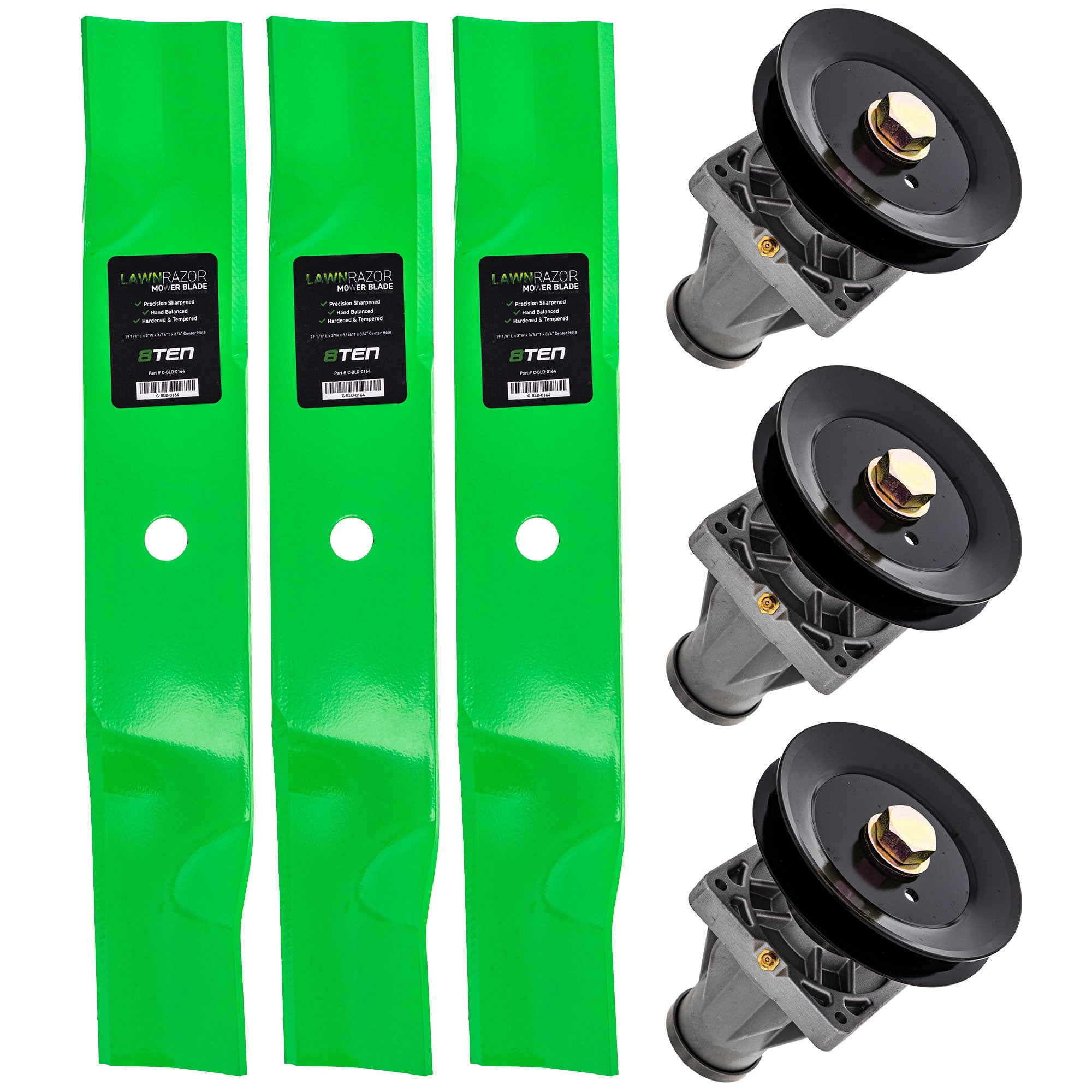 Blade Spindle Deck Kit for Z8400 Z8200 Mustang Cadet 8TEN MK1009917