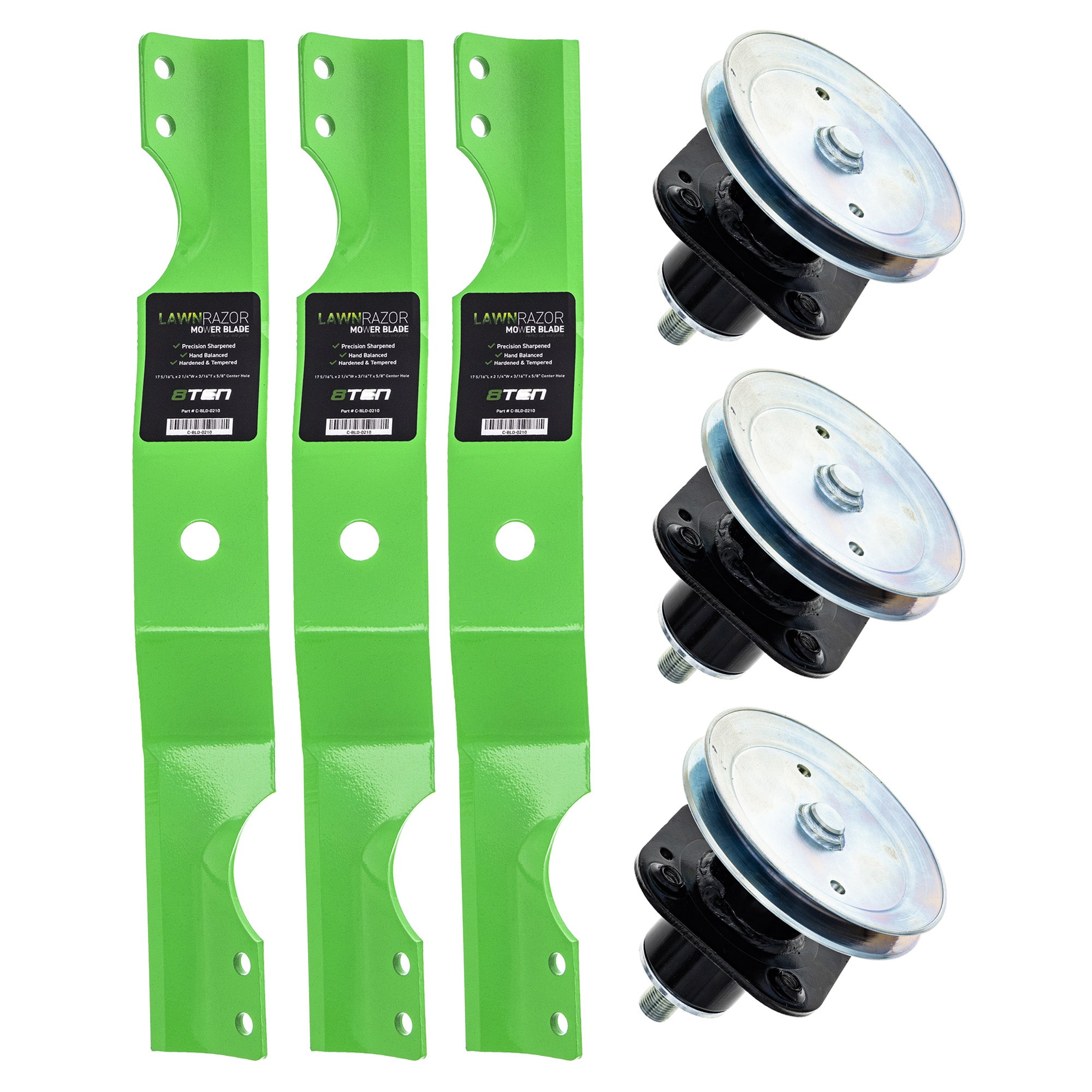 Blade Spindle Deck Kit for zOTHER Toro Exmark Stens STEINER SIMPLICITY Oregon John Deere 8TEN MK1009952