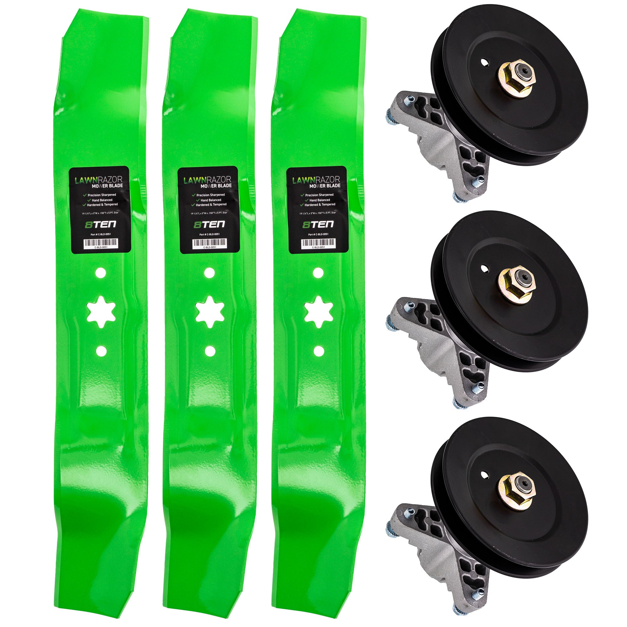 Blade Spindle Deck Kit for V76GF V761F Tuffy Outdoor 8TEN MK1009972