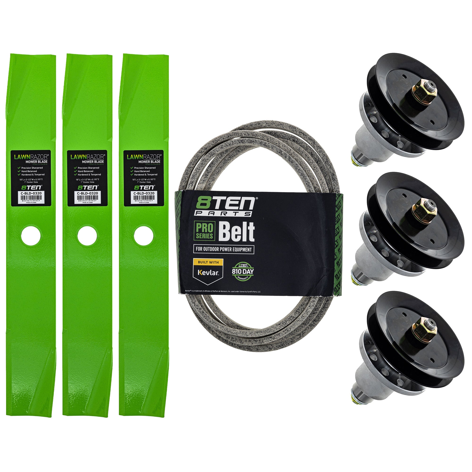 Blade Spindle Belt Deck Kit for Lazer 8TEN MK1010003