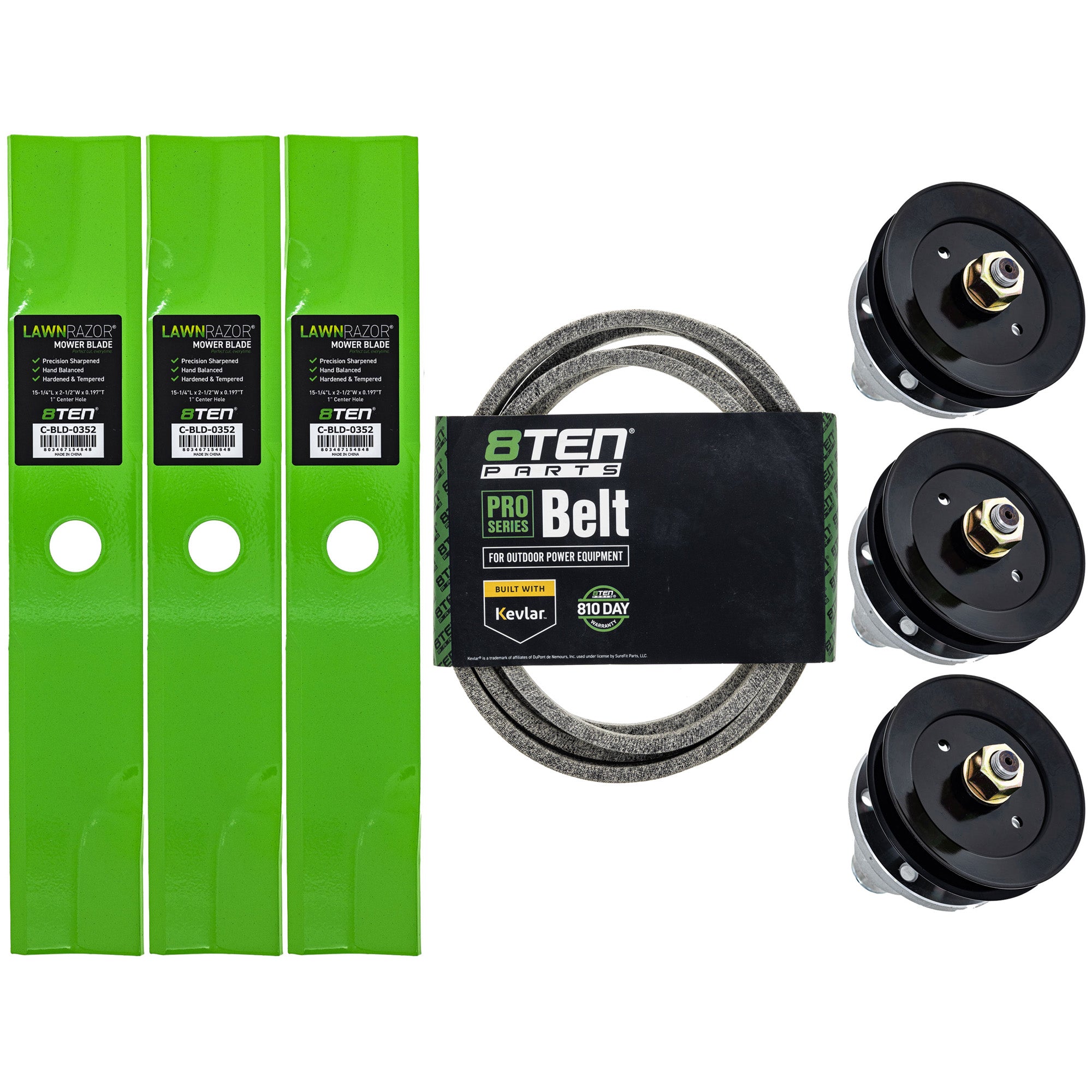 Blade Spindle Belt Deck Kit for Lazer 8TEN MK1010004