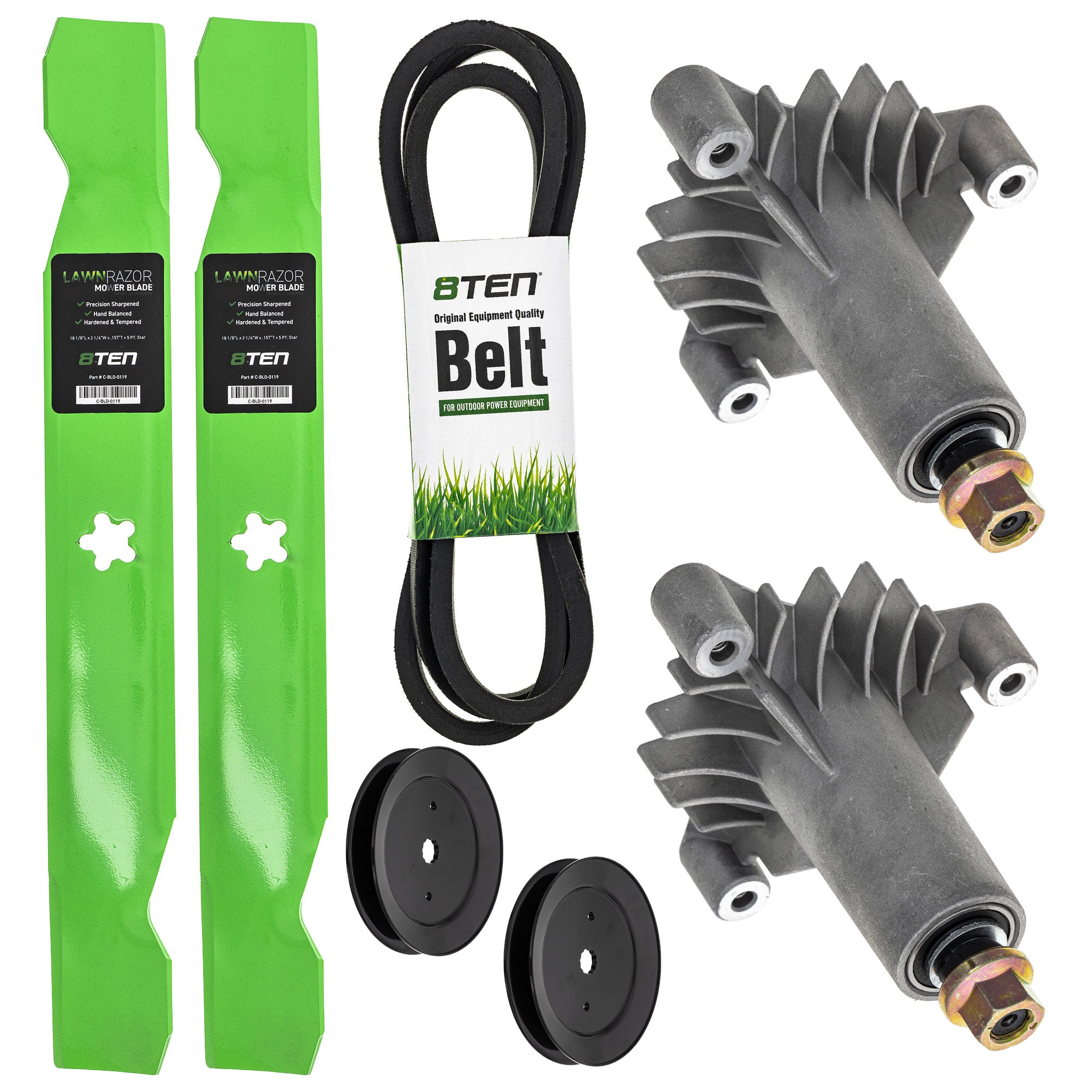 Blade Spindle Belt Pulley Deck Kit for zOTHER Toro Exmark Stens Snapper Simplicity Oregon 8TEN MK1010013