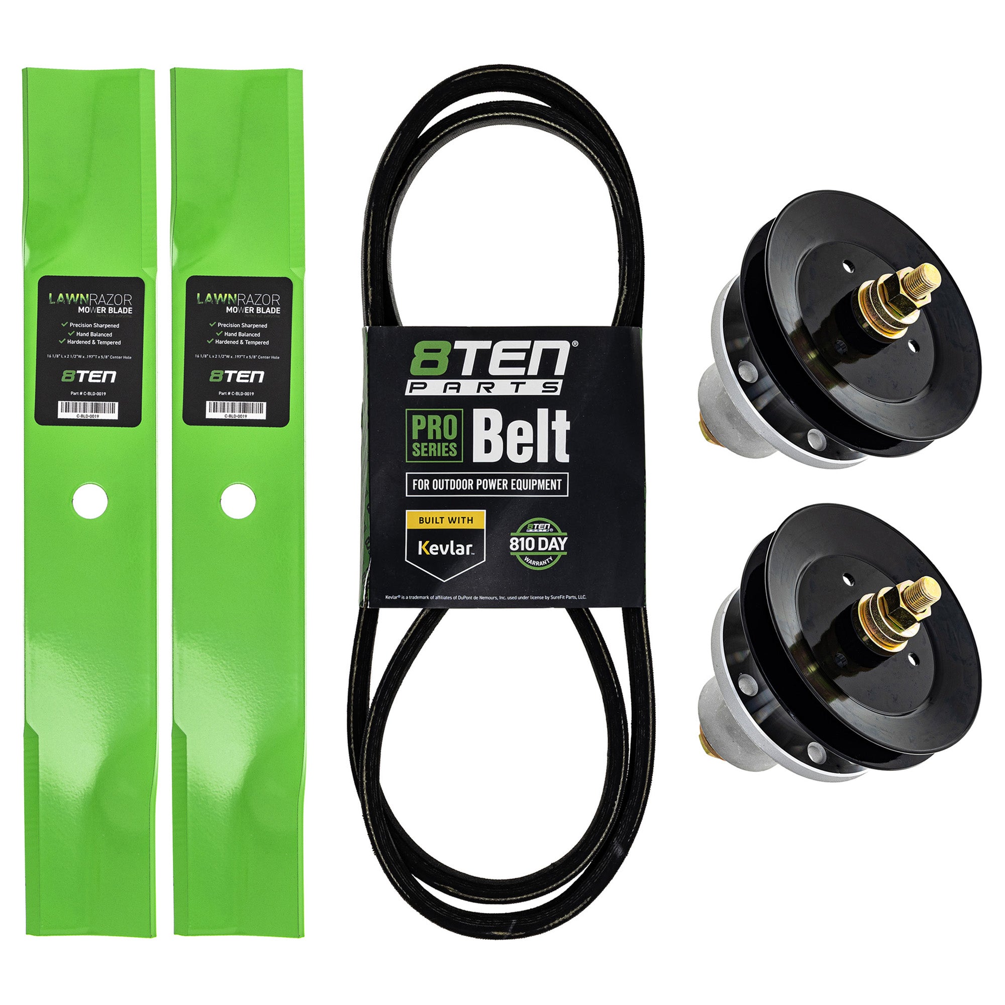 Blade Spindle Belt Deck Kit for Zoom Scorpion Pro-Walk Pro-Stance 8TEN MK1010020