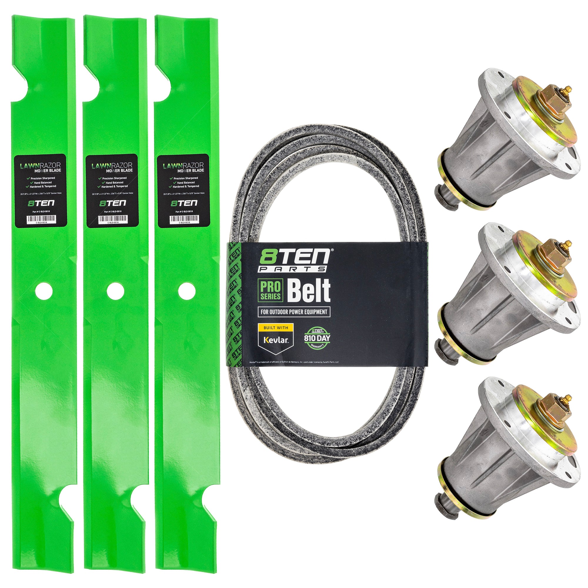 Blade Spindle Belt Deck Kit for ZTH6127KOB ZTH6125KAA ZTH6123KOLA ZTH5225KAA 8TEN MK1010034