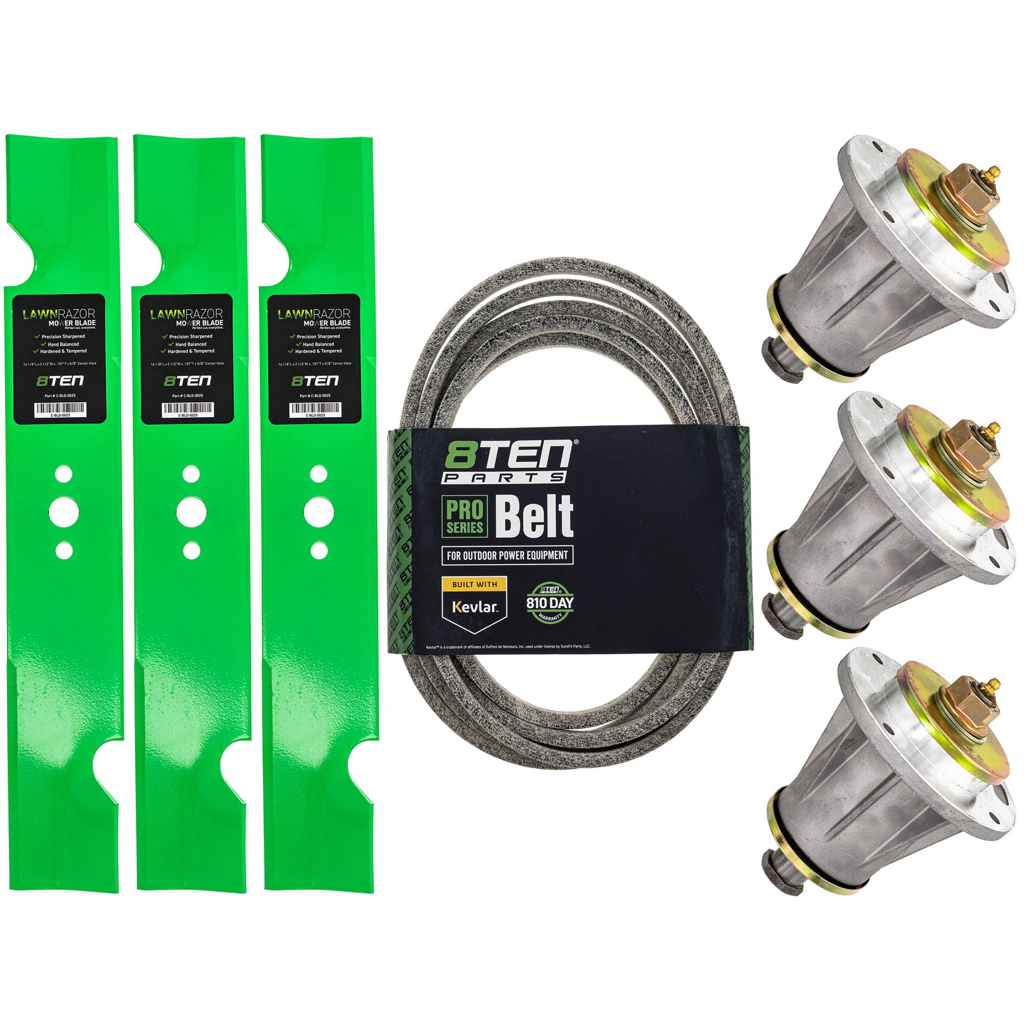 Blade Spindle Belt Deck Kit for ZT Zoom Pro-Turn Pro-Stance 8TEN MK1010039