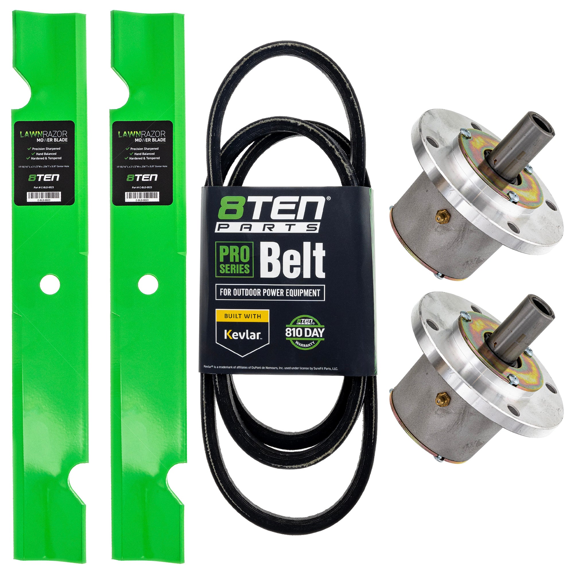 Blade Spindle Belt Deck Kit for zOTHER Walbro Stens Oregon John Deere Metro 8TEN MK1010060