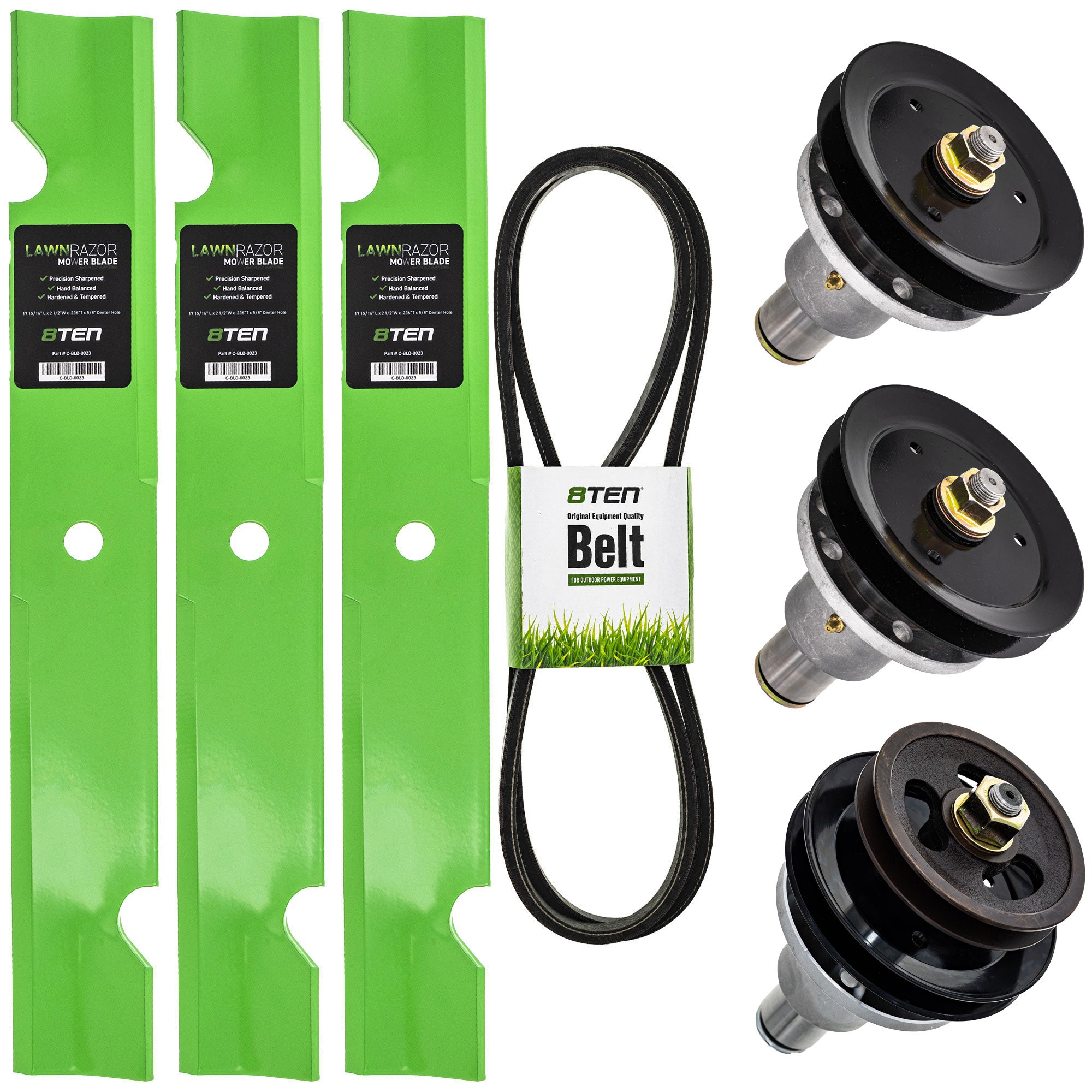 Blade Spindle Belt Deck Kit for zOTHER Stens Rotary Oregon John Deere Turf 8TEN MK1010062