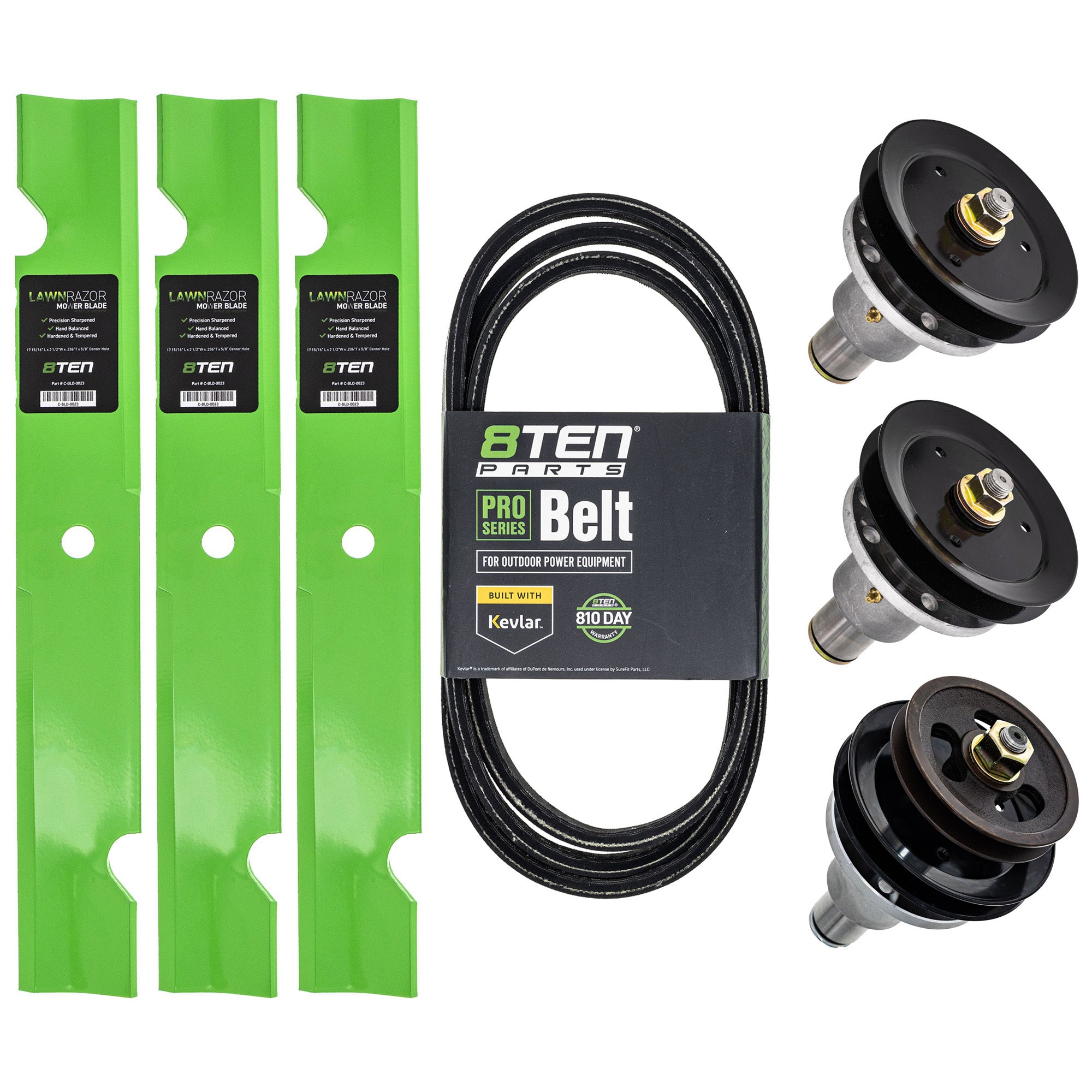 Blade Spindle Belt Deck Kit for zOTHER Stens Rotary Oregon John Deere Turf 8TEN MK1010062