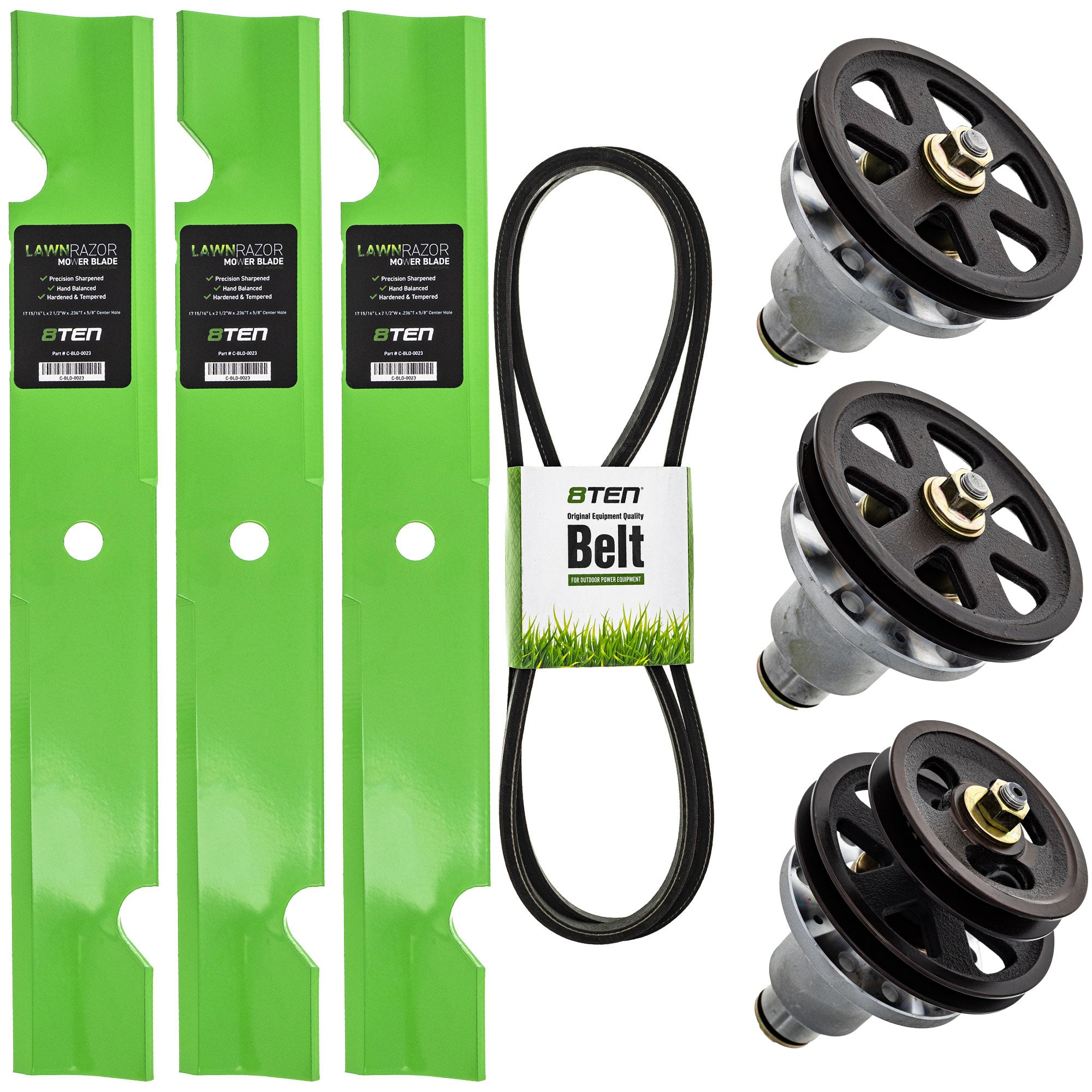 Blade Spindle Belt Deck Kit for zOTHER Stens Rotary Oregon John Deere Turf 8TEN MK1010063