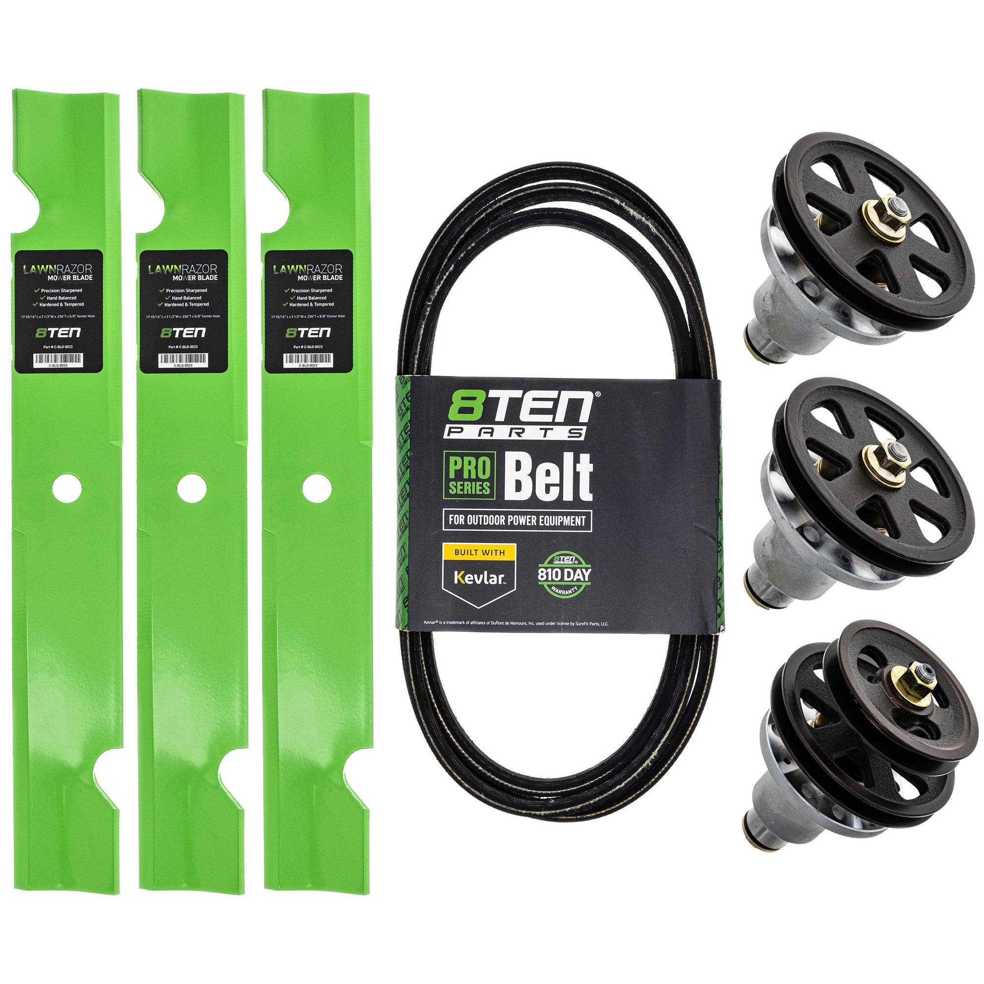 Blade Spindle Belt Deck Kit for Turf 8TEN MK1010070