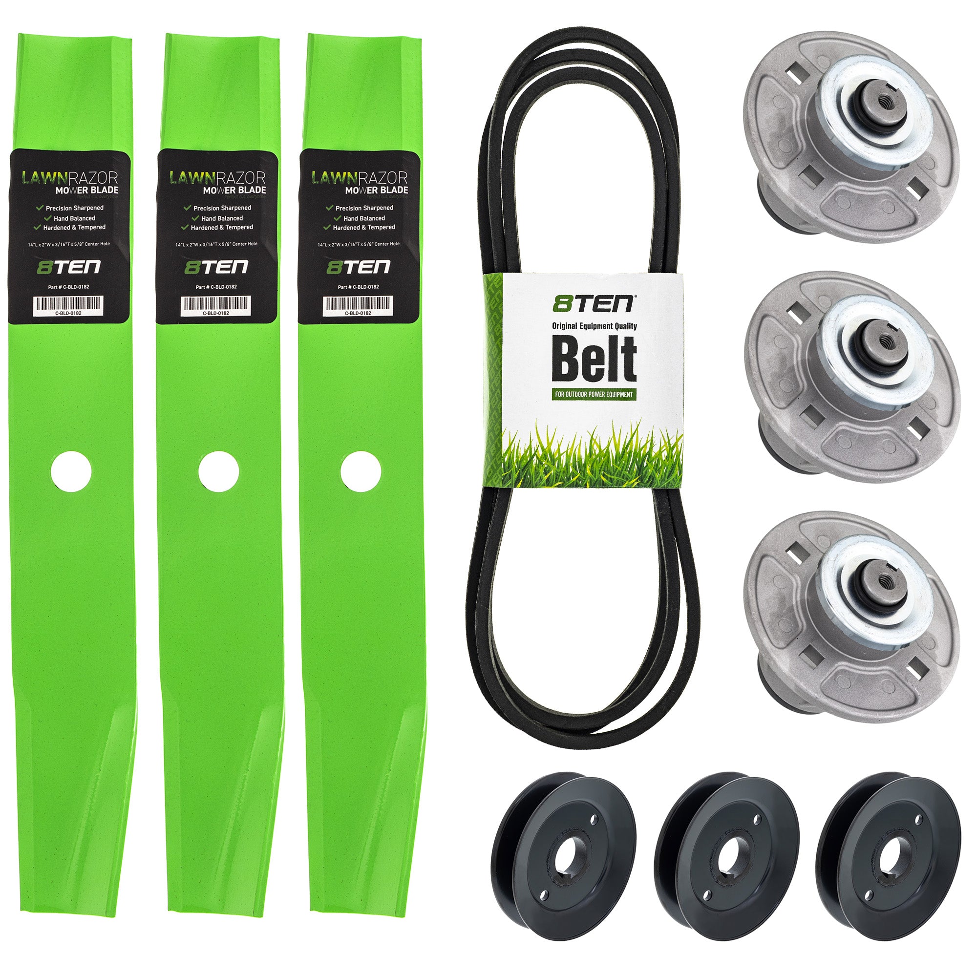 Blade Spindle Belt Pulley Deck Kit for ZT Zoom 8TEN MK1010085