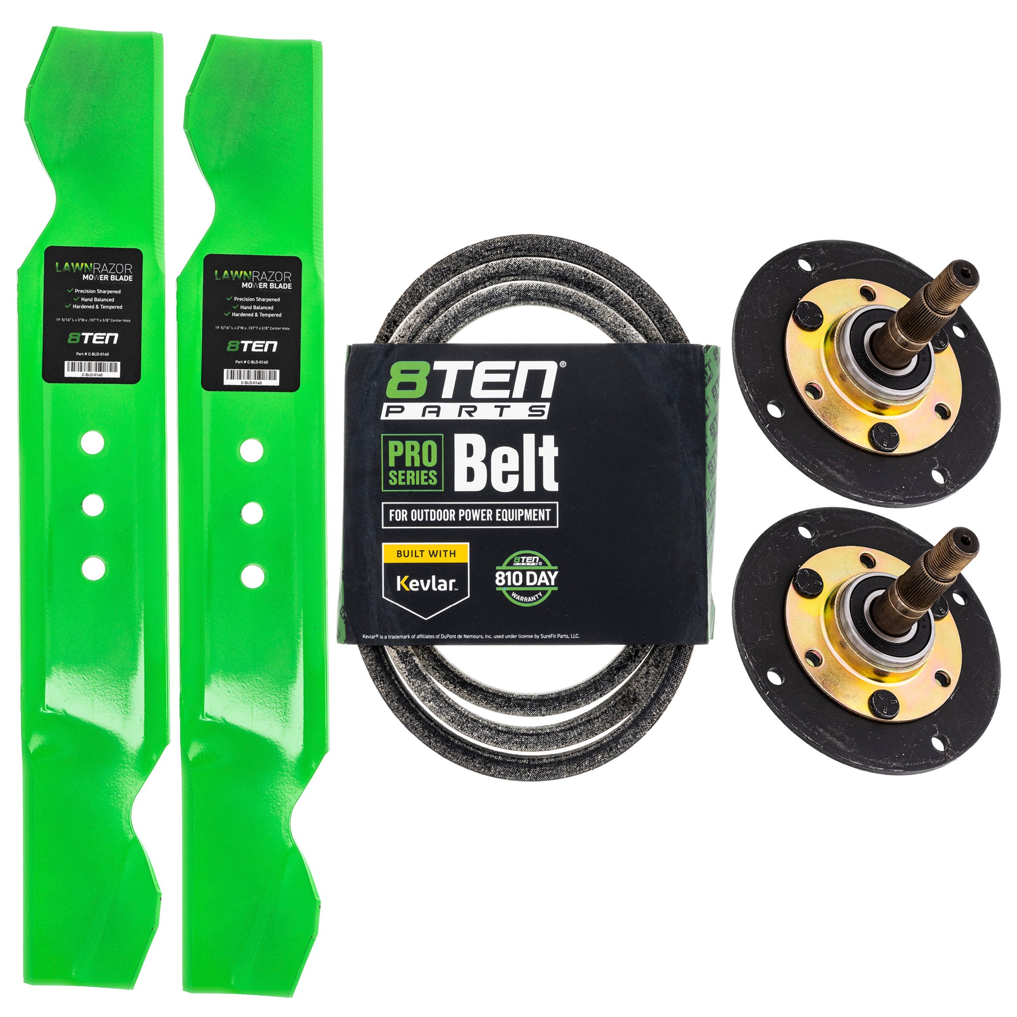 Blade Spindle Belt Deck Kit for Ward Series Pro Power 8TEN MK1010087