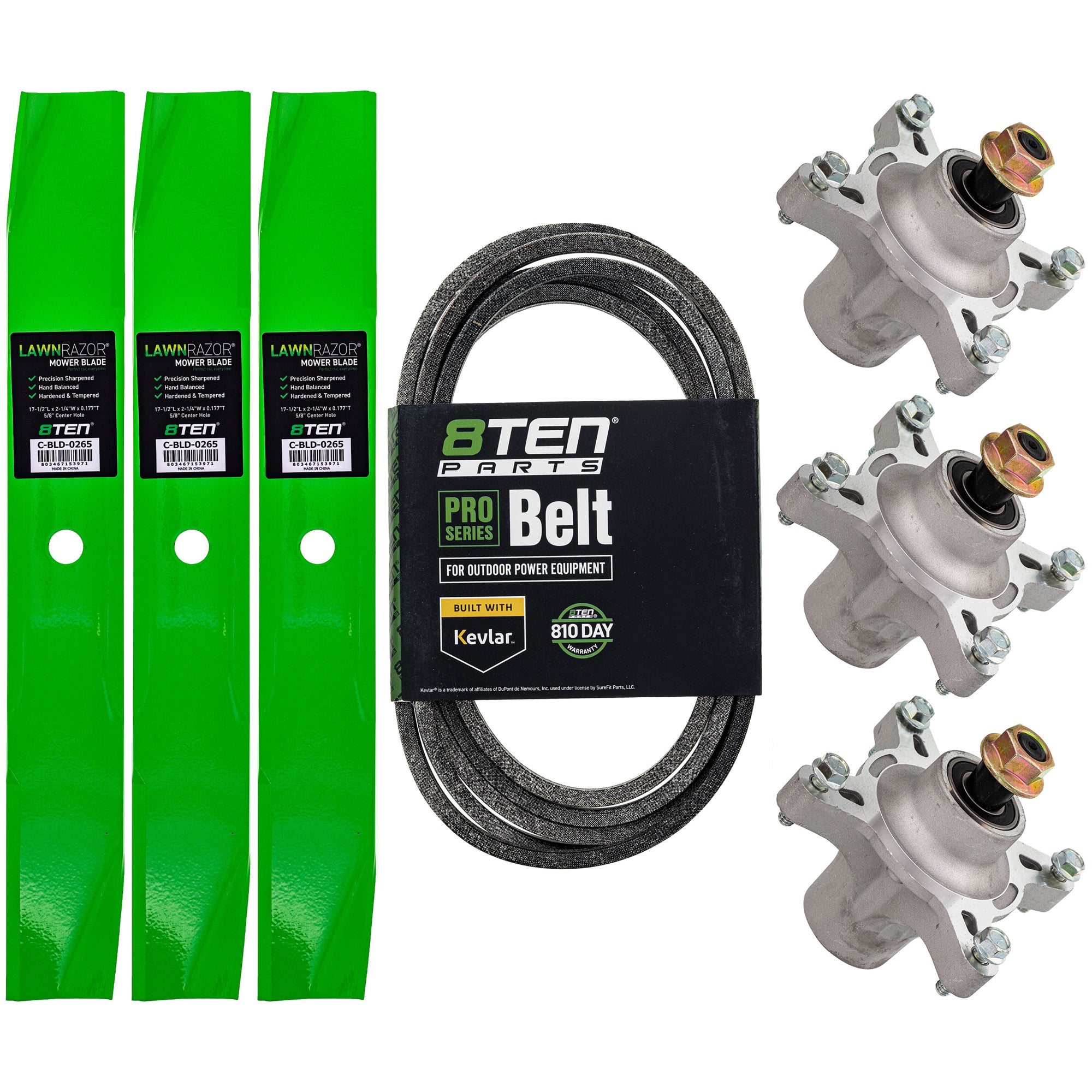 Blade Spindle Belt Deck Kit for zOTHER Oregon Lesco Dixon Ariens Gravely TimeCutter 8TEN MK1010088