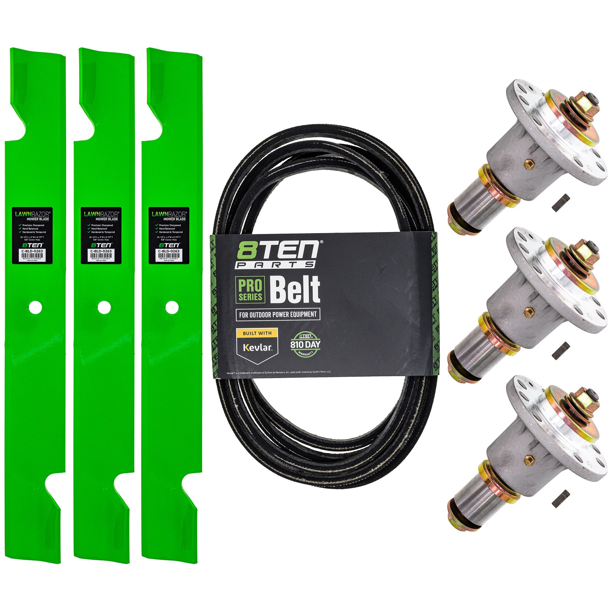 Blade Spindle Belt Deck Kit for Lazer 8TEN MK1010089