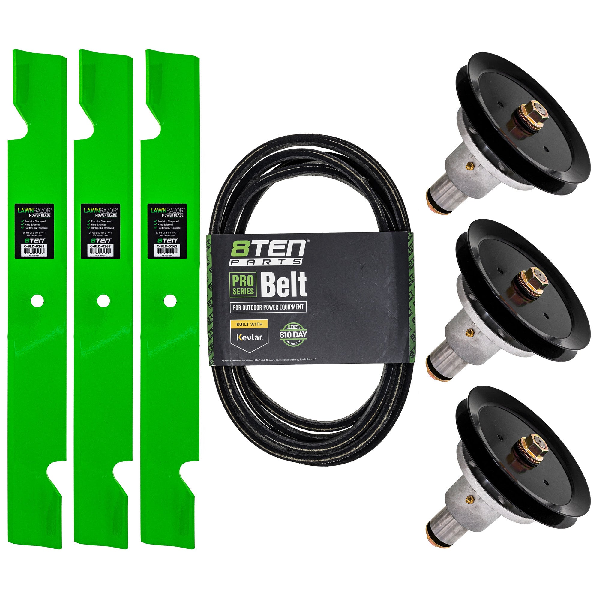 Blade Spindle Belt Deck Kit for Lazer 8TEN MK1010090