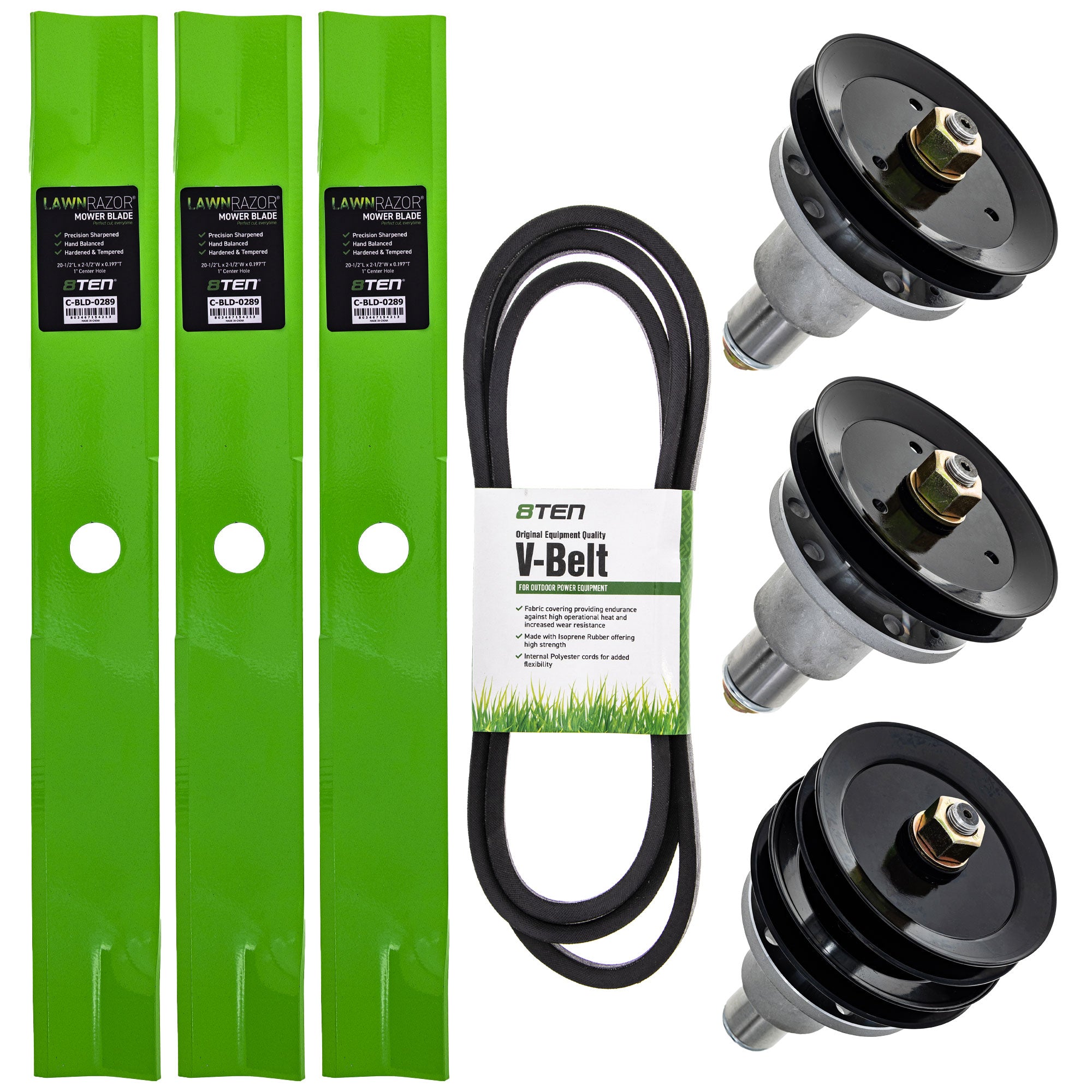 Blade Spindle Belt Deck Kit for Turf 8TEN MK1010098