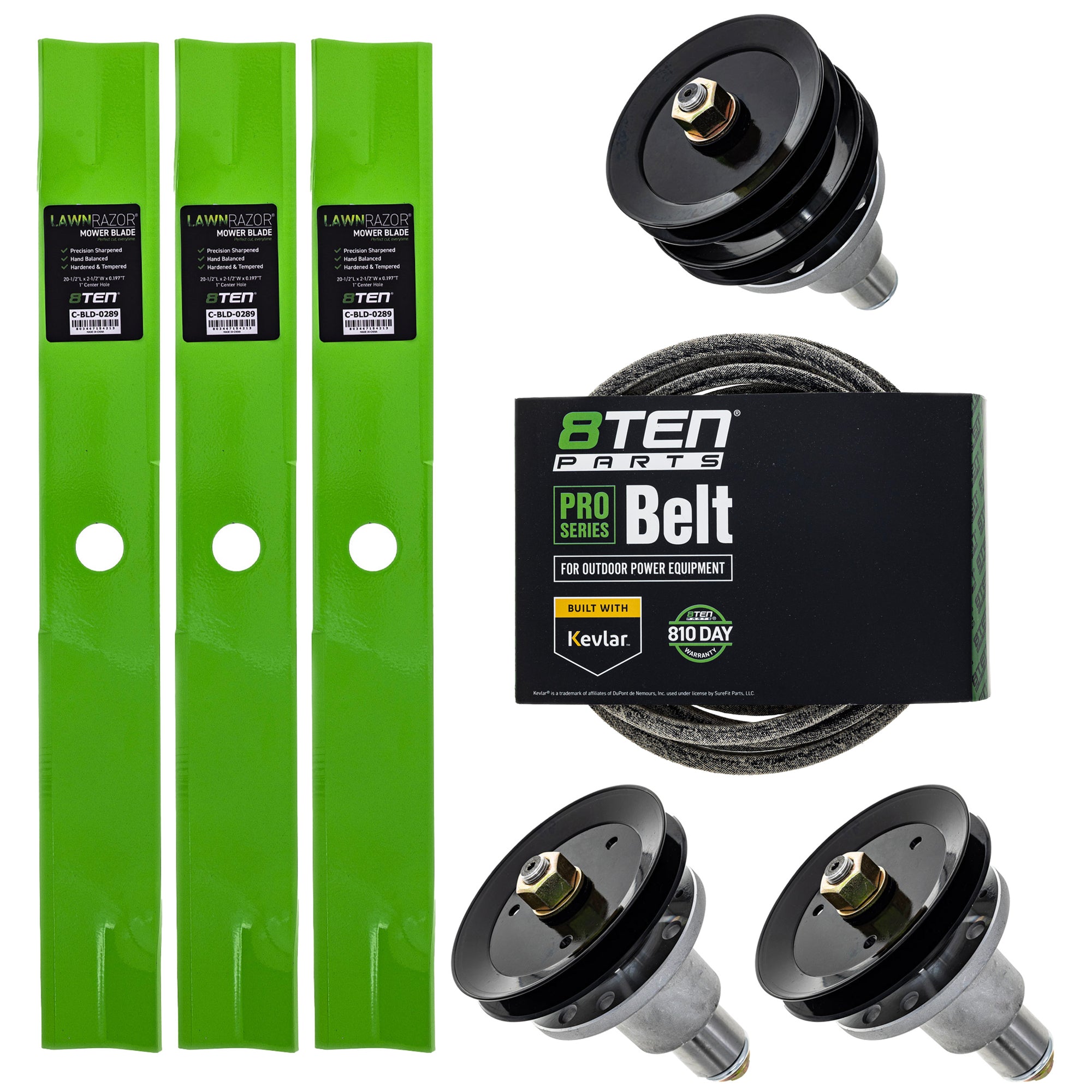 Blade Spindle Belt Deck Kit for Turf 8TEN MK1010098