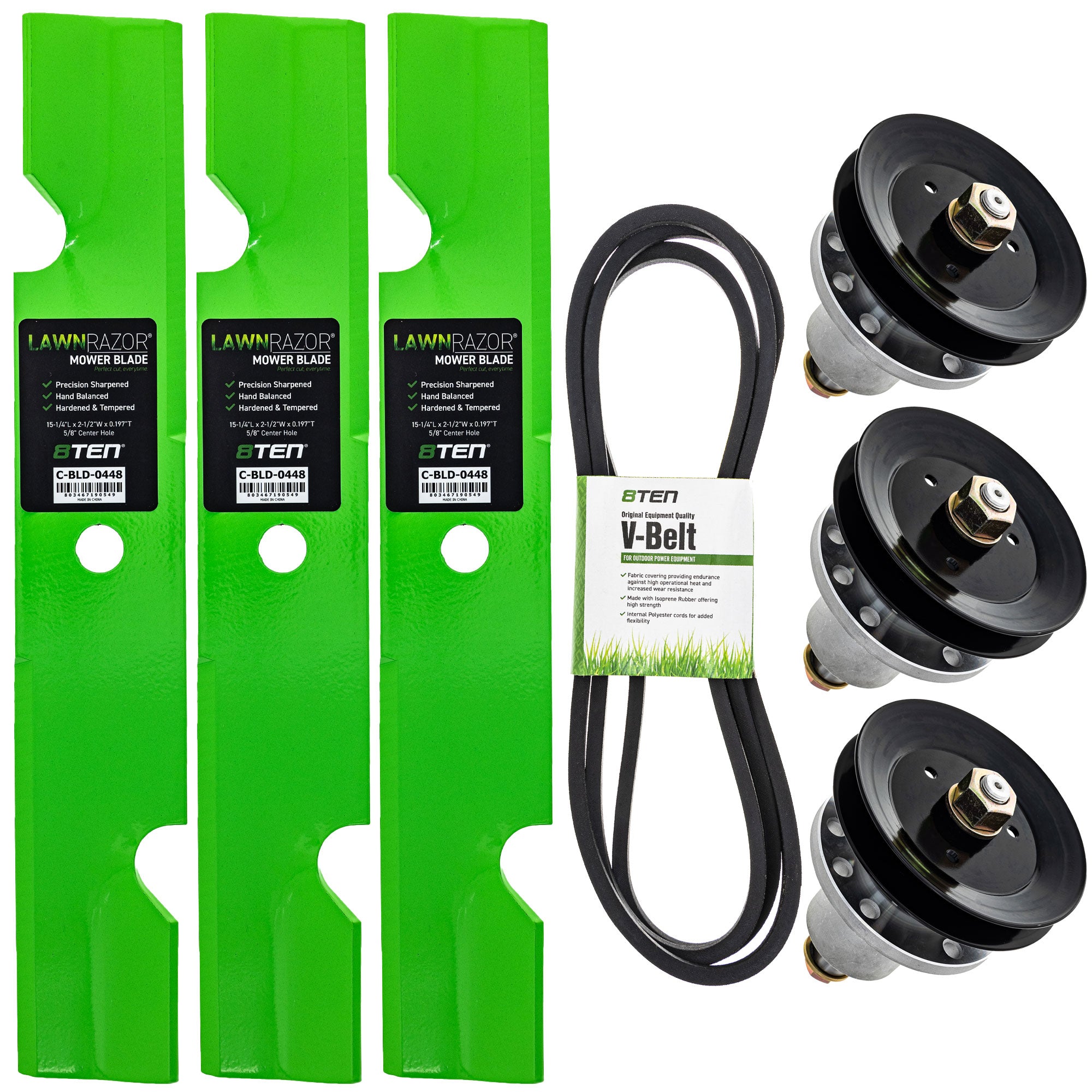 Blade Spindle Belt Deck Kit for Lazer 8TEN MK1010101