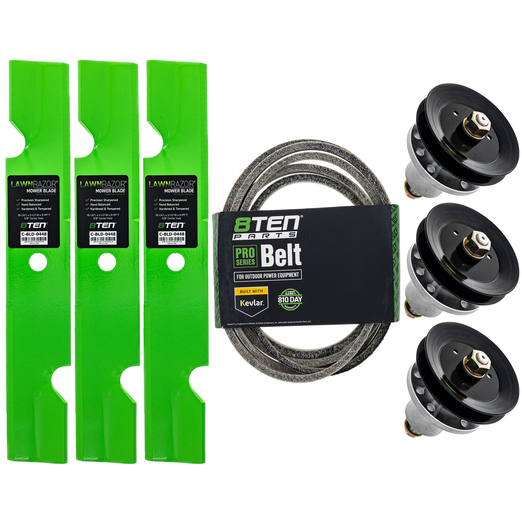 Blade Spindle Belt Deck Kit for Lazer 8TEN MK1010101
