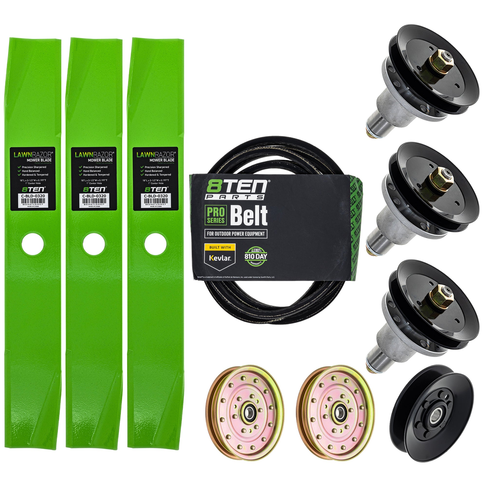 Blade Spindle Belt Idler Deck Kit for zOTHER Wright Stander Stens Snapper Scag Oregon 8TEN MK1010110